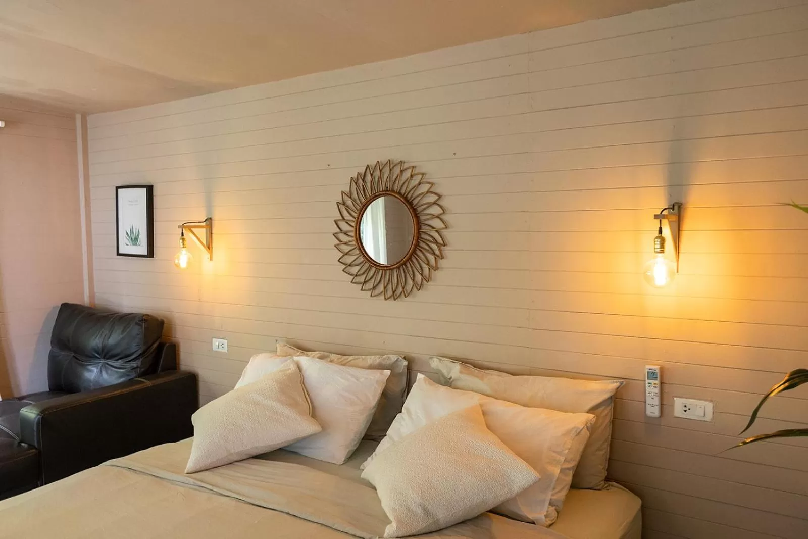 Bed in Indie Beach Bungalows