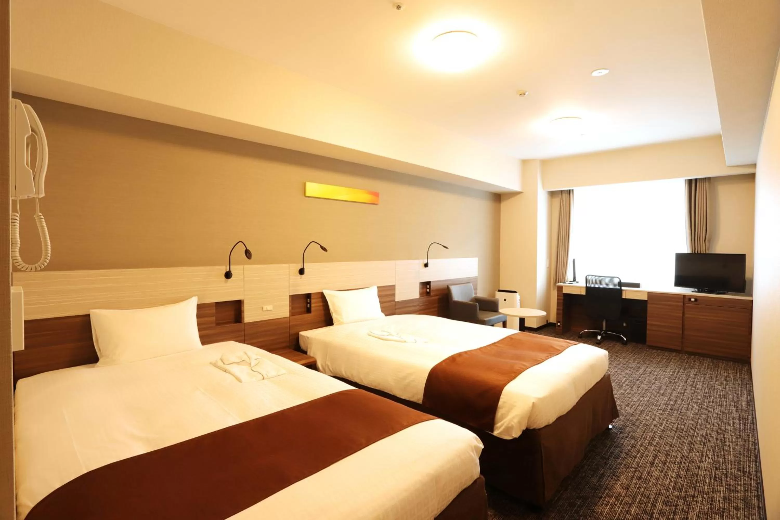 Photo of the whole room, Bed in Smile Hotel Premium Osaka Hommachi