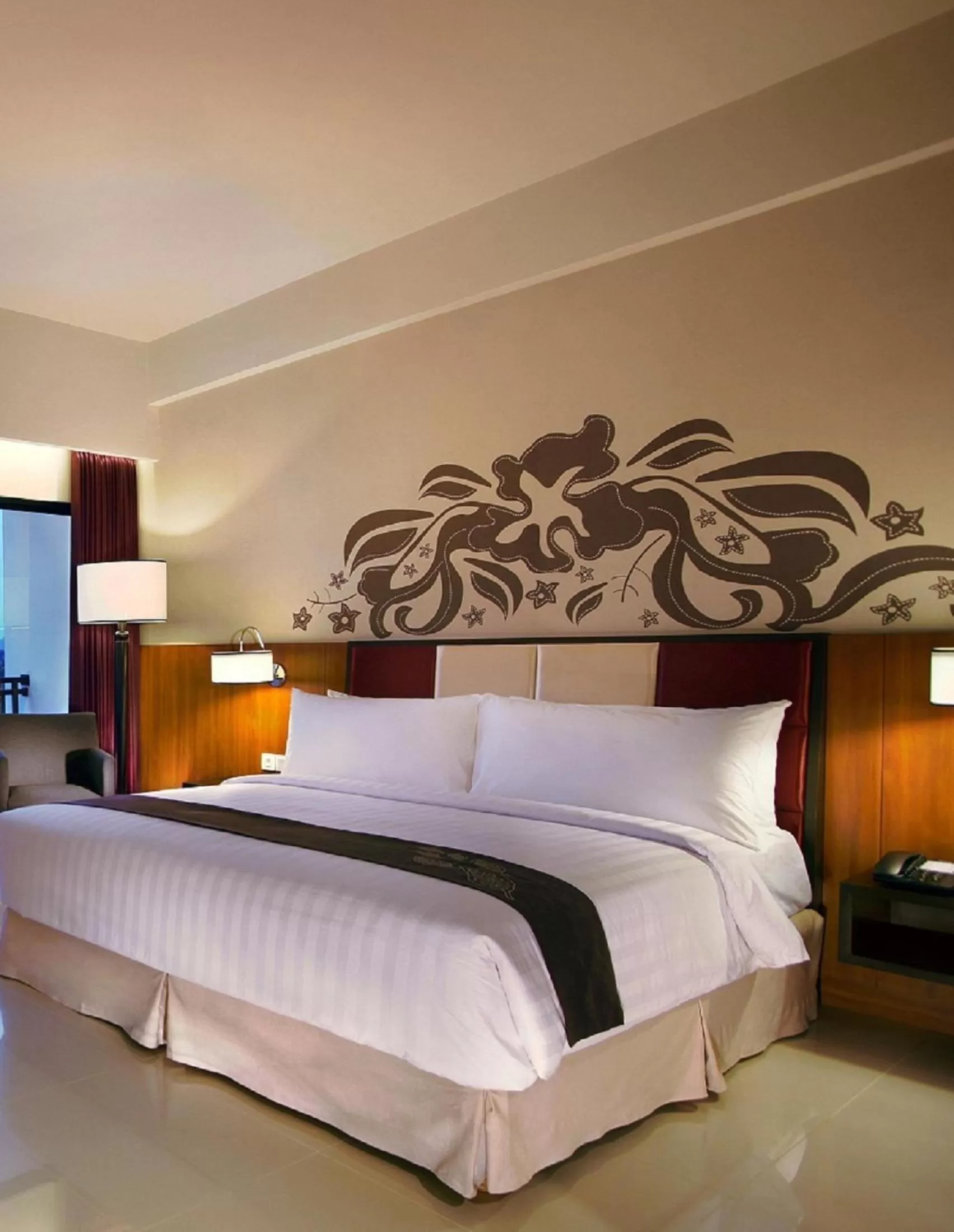 Decorative detail, Bed in Aston Bojonegoro City Hotel