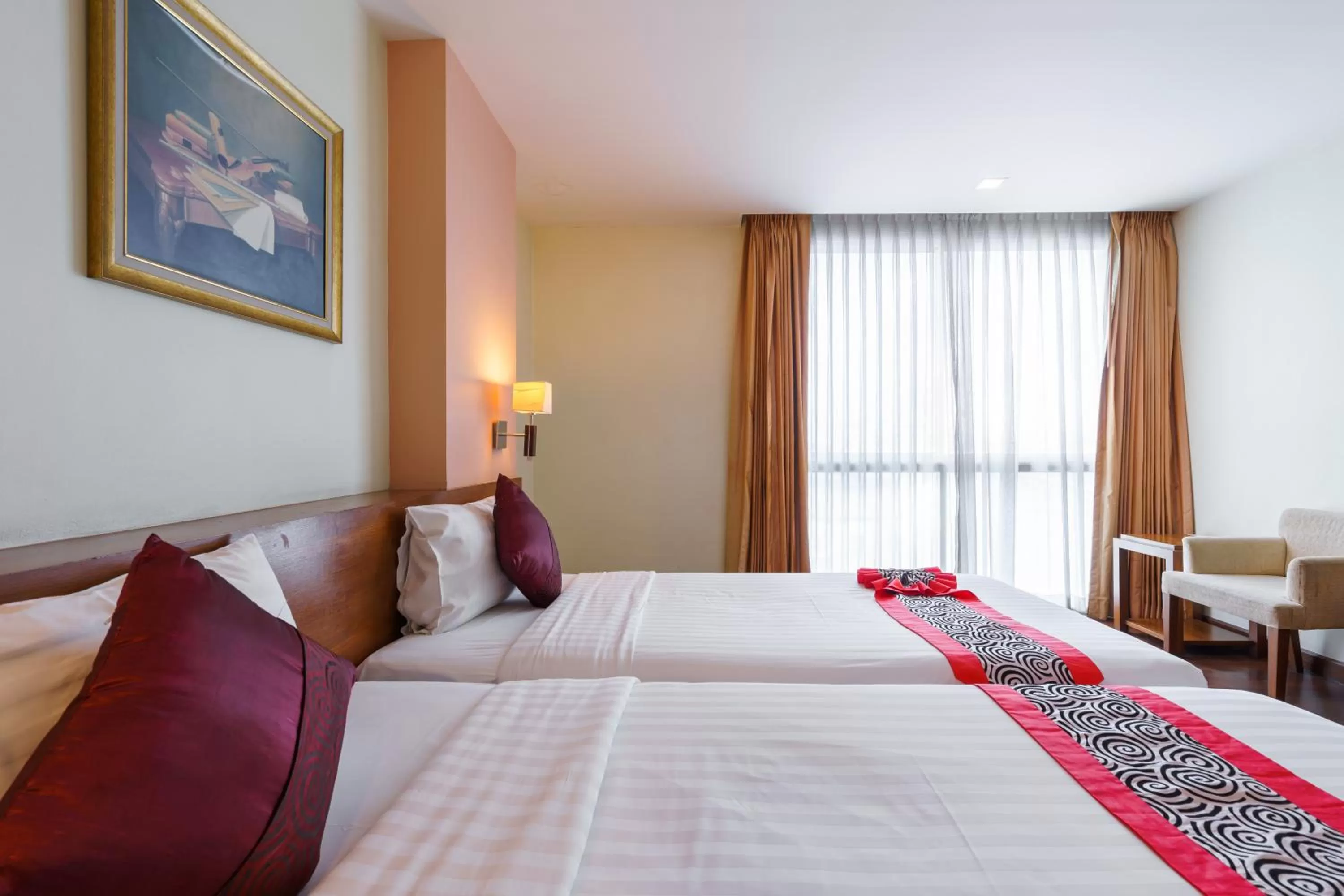 Bed in Lantana Resort Hotel Bangkok