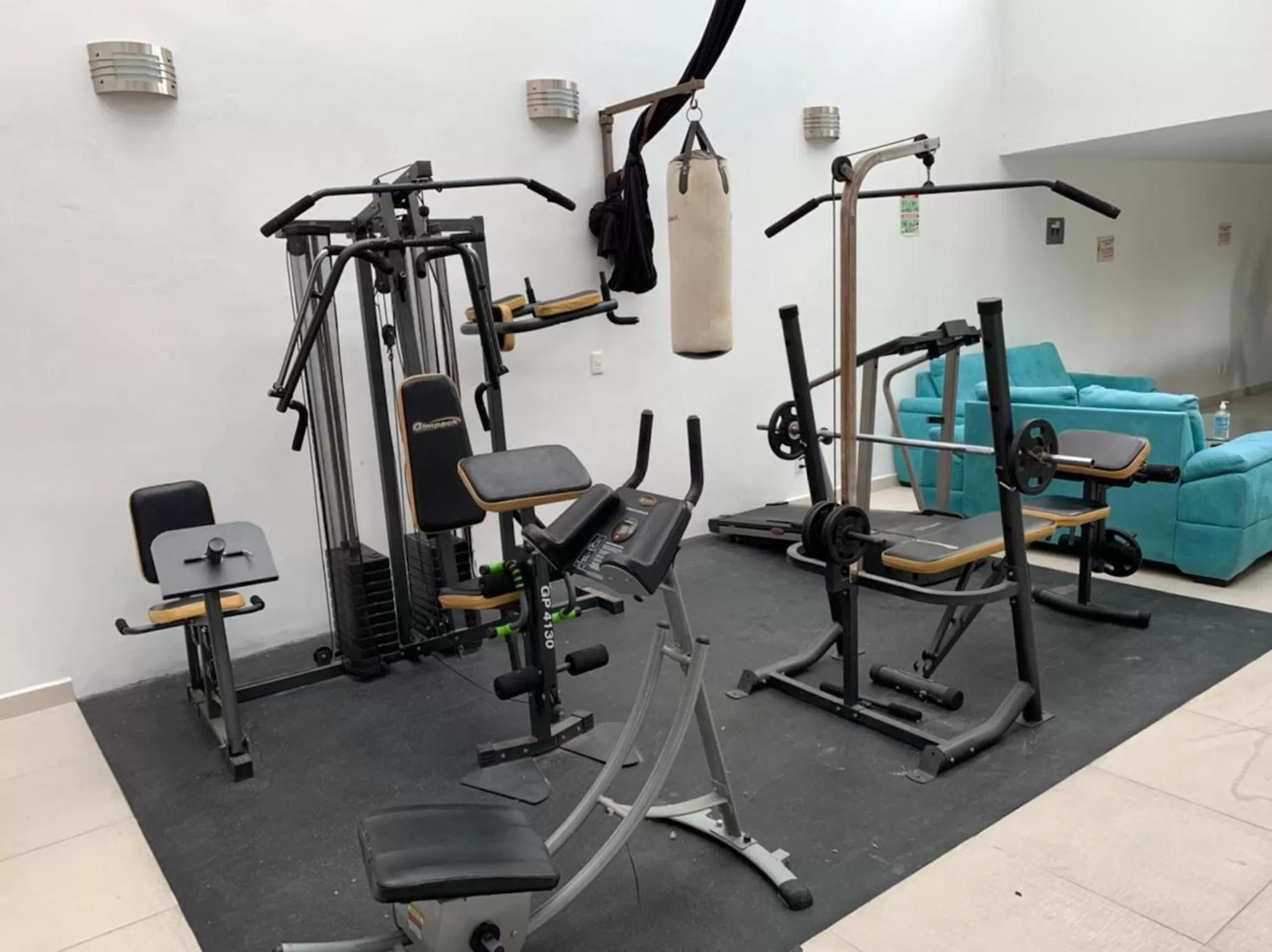 Fitness centre/facilities in La Aurora Hotel Like Home