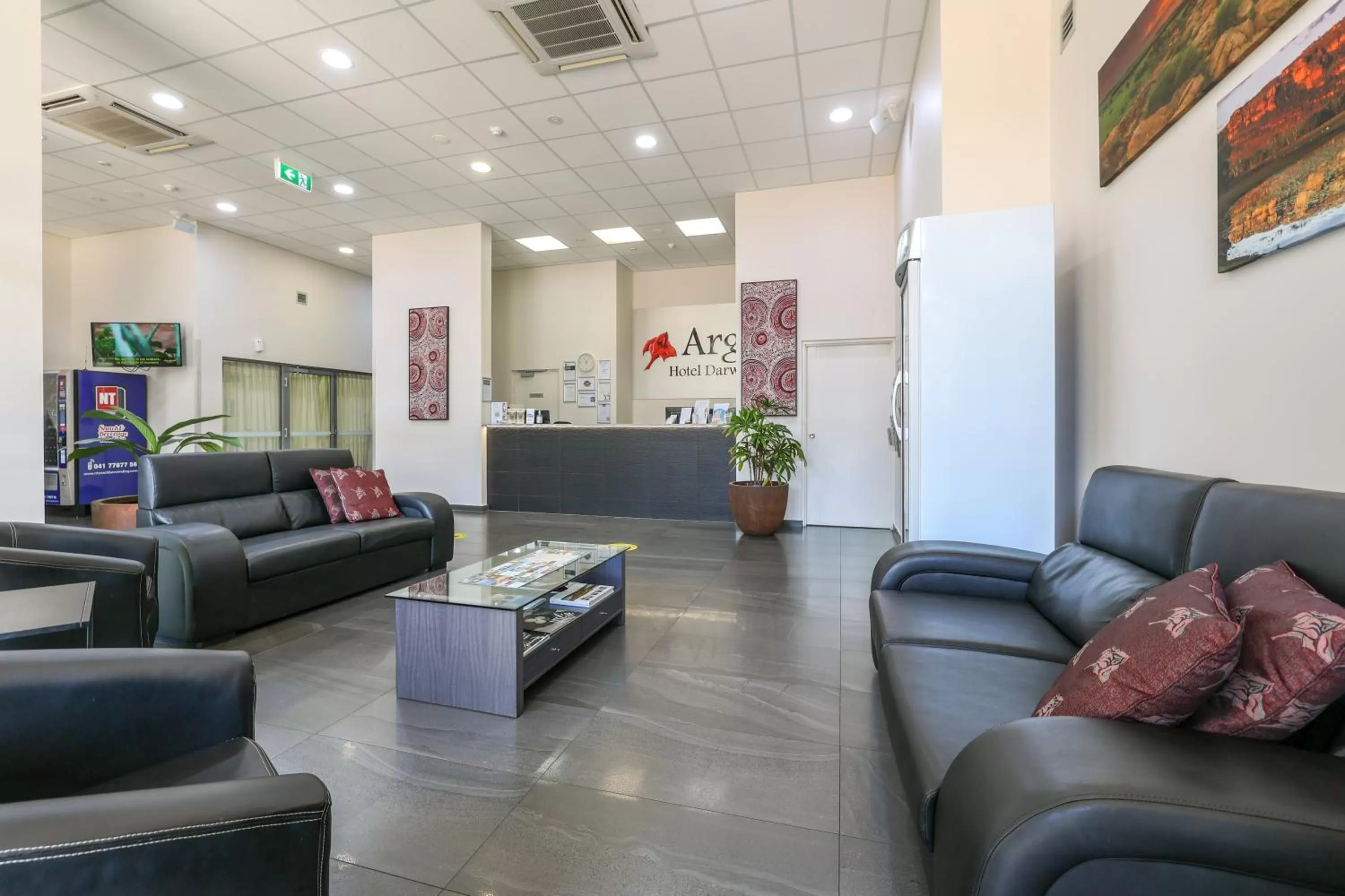 Lobby or reception in Argus Hotel Darwin