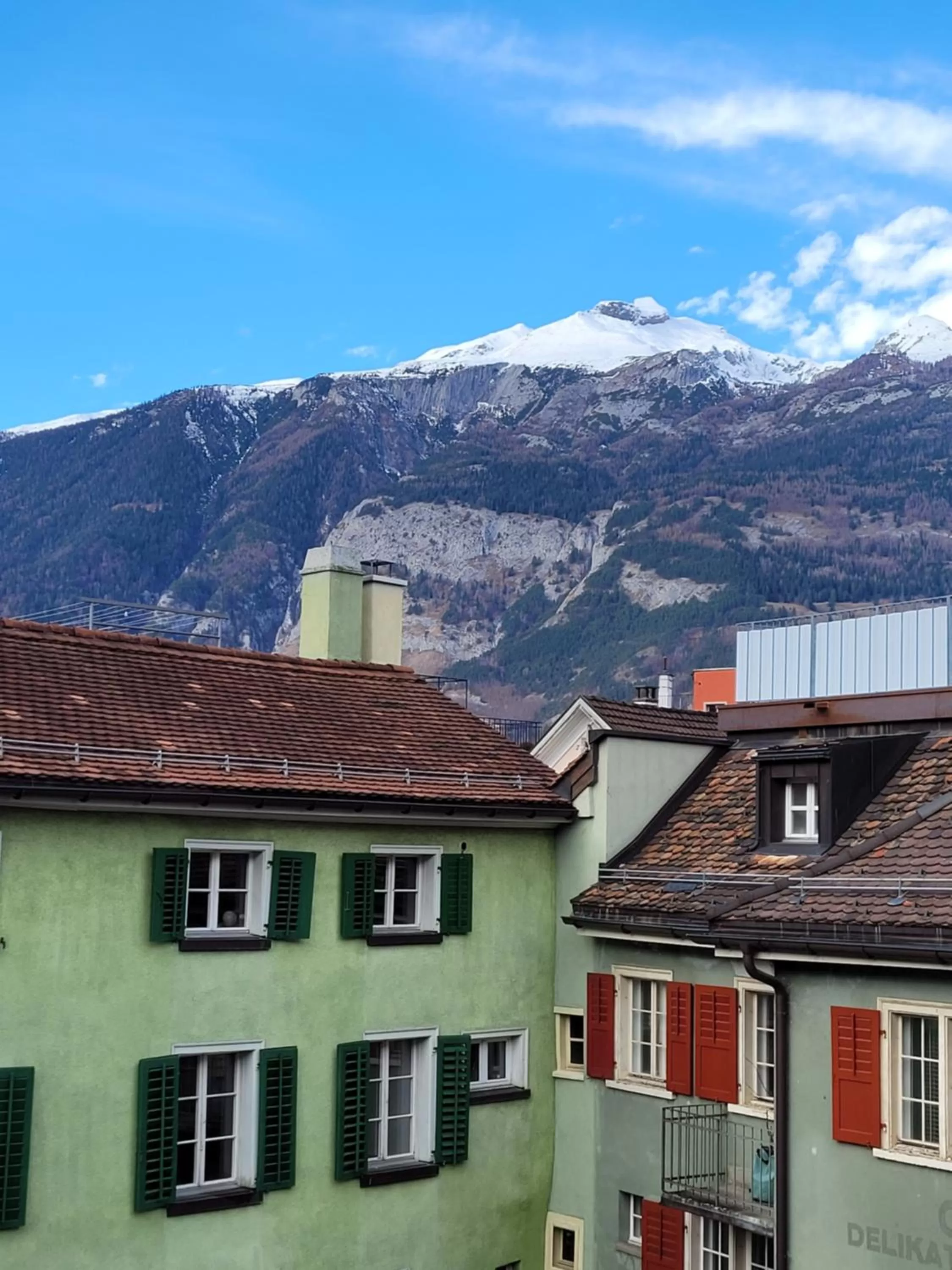View (from property/room), Mountain View in Zunfthaus zur Rebleuten