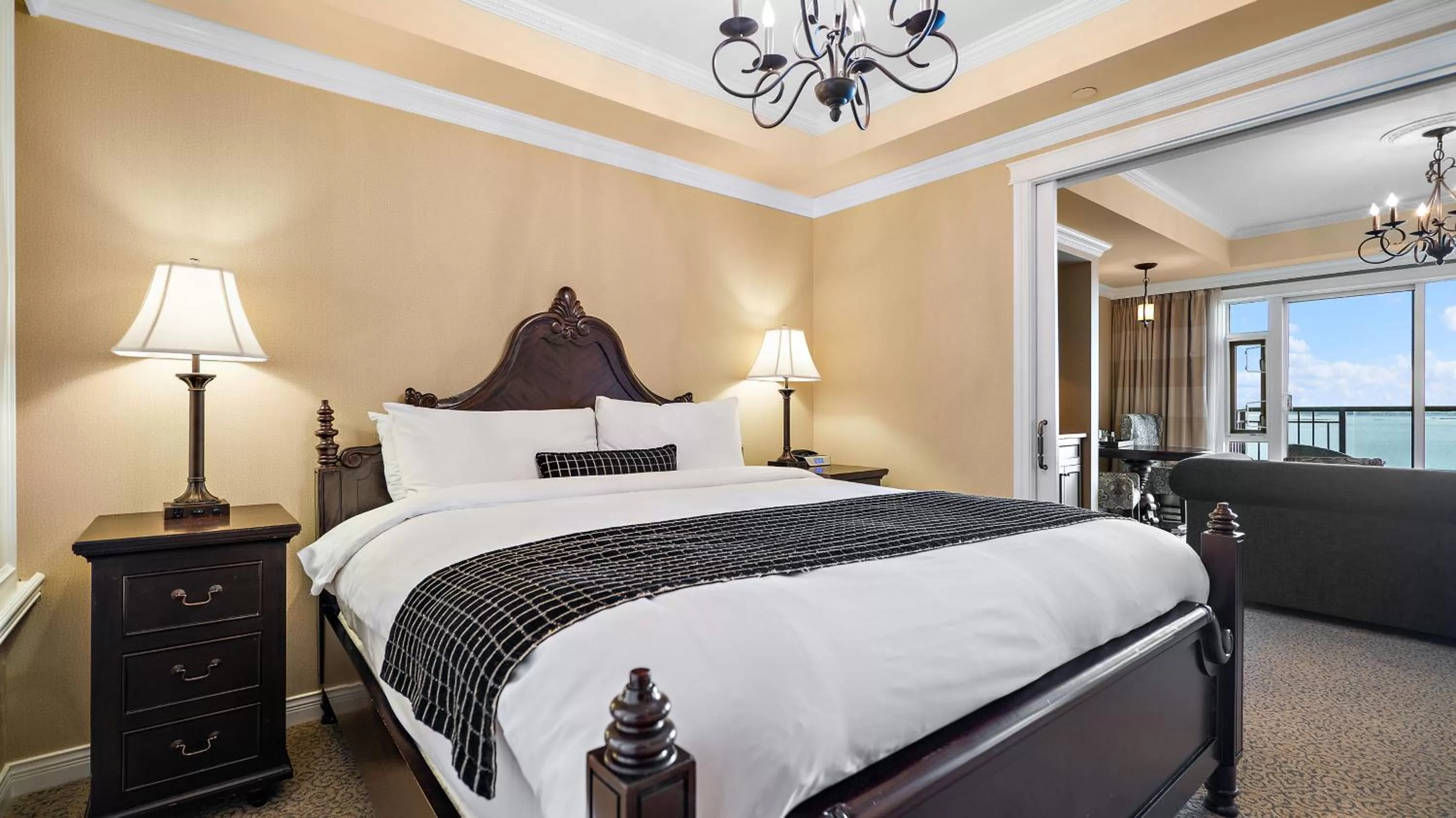 Bed in Oak Bay Beach Hotel