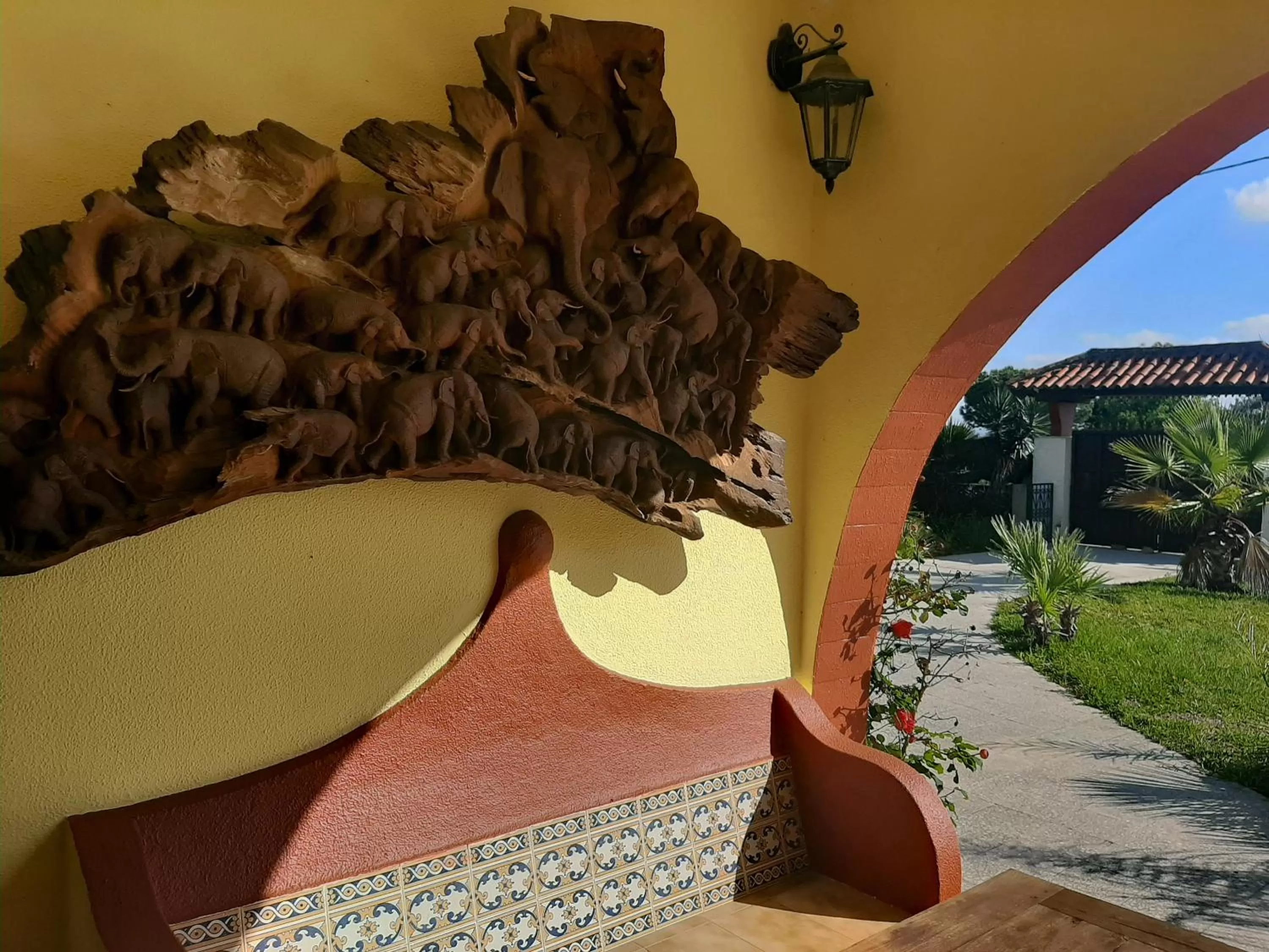 Decorative detail in Villa Paraiso - Naturism Optional Adults Only