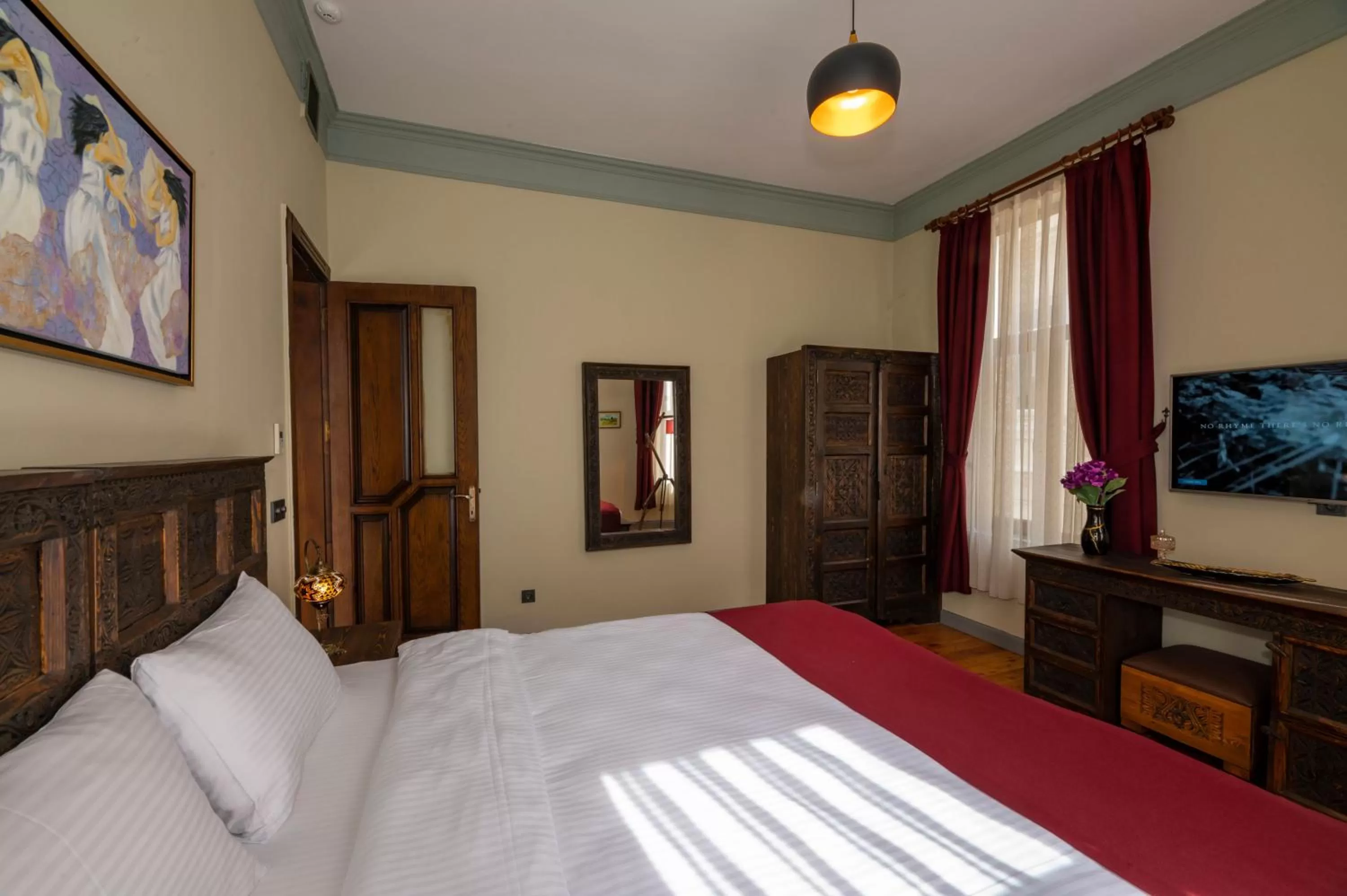 Bed in O'Pera Okanlı Suites