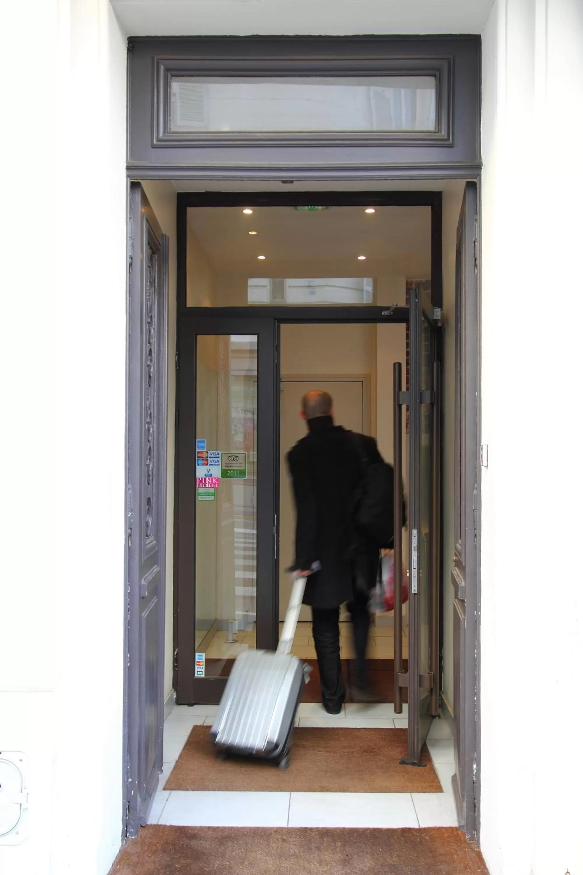 Facade/entrance in Pink Hotel