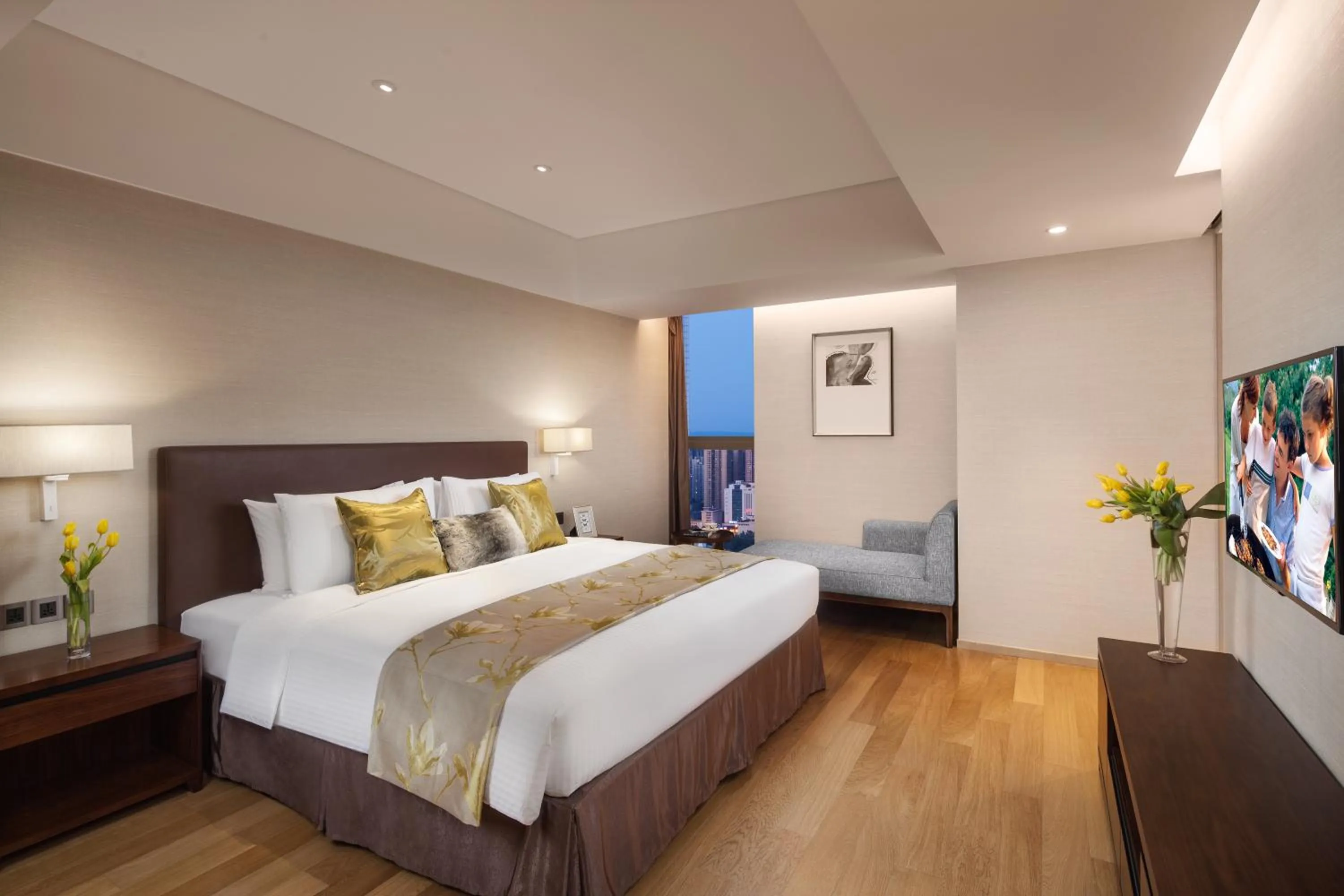 Bedroom, Bed in Somerset Xindicheng Xi'an