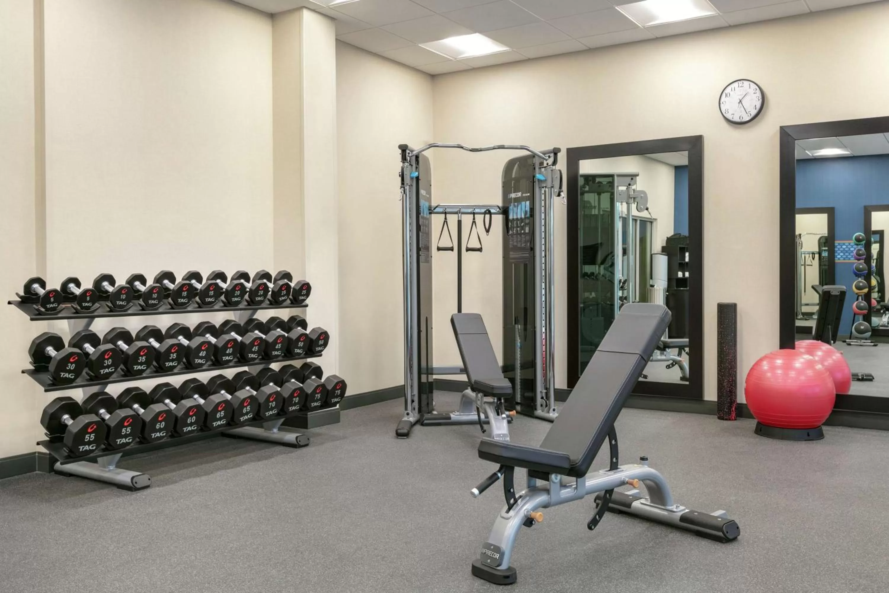 Fitness centre/facilities in Hampton Inn And Suites By Hilton Johns Creek