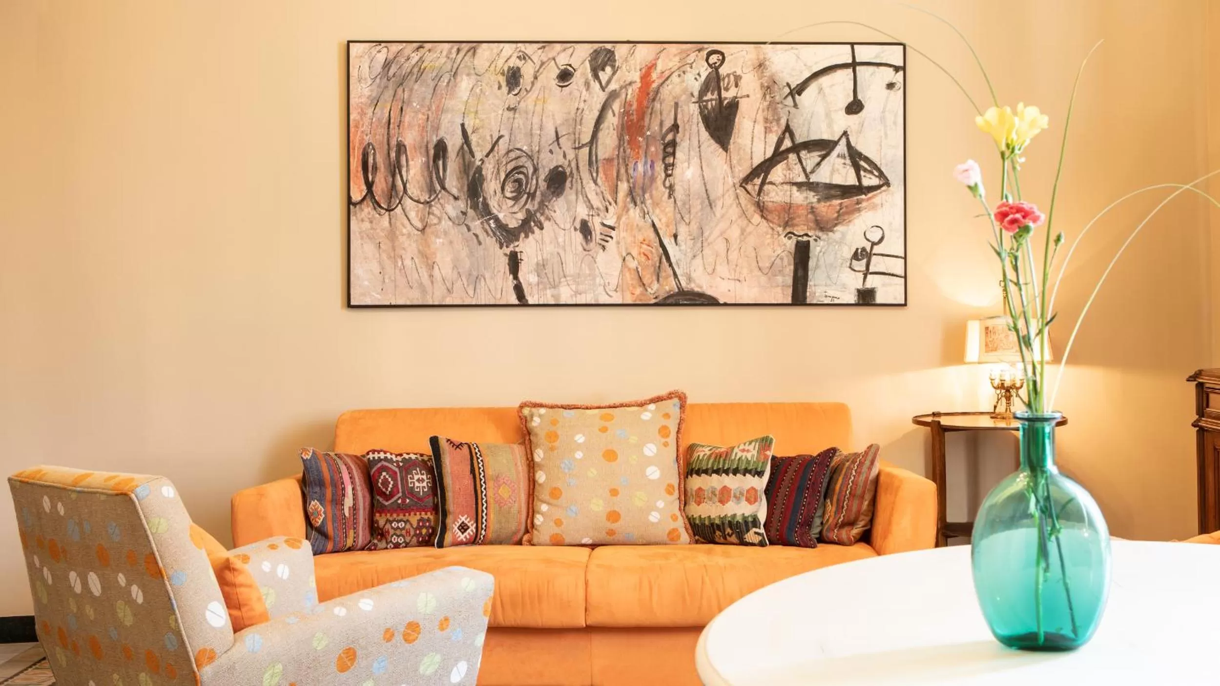 Living room in Villa Belverde Boutique Hotel