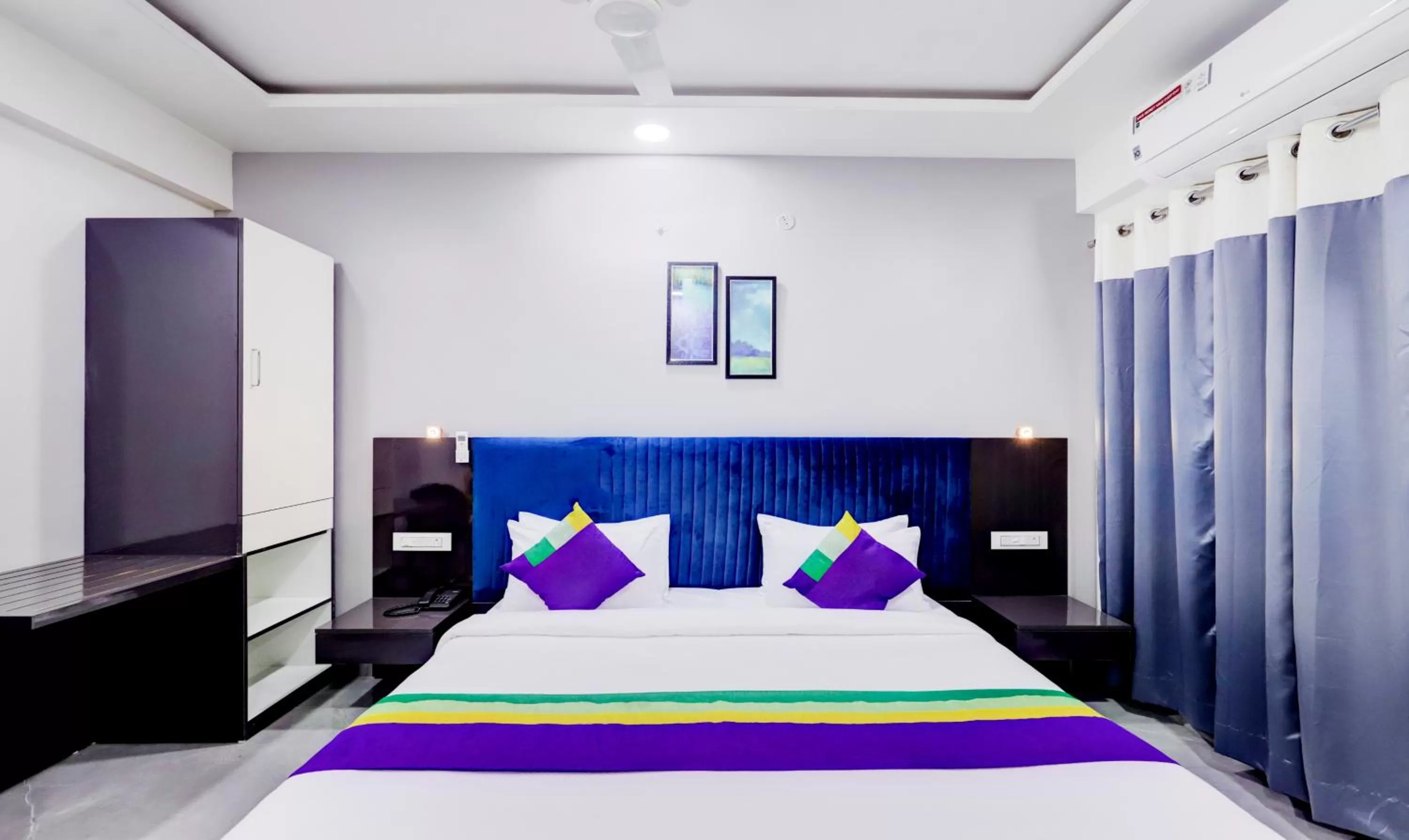 Bedroom, Bed in Treebo Finesta Suites, Nagpur Airport