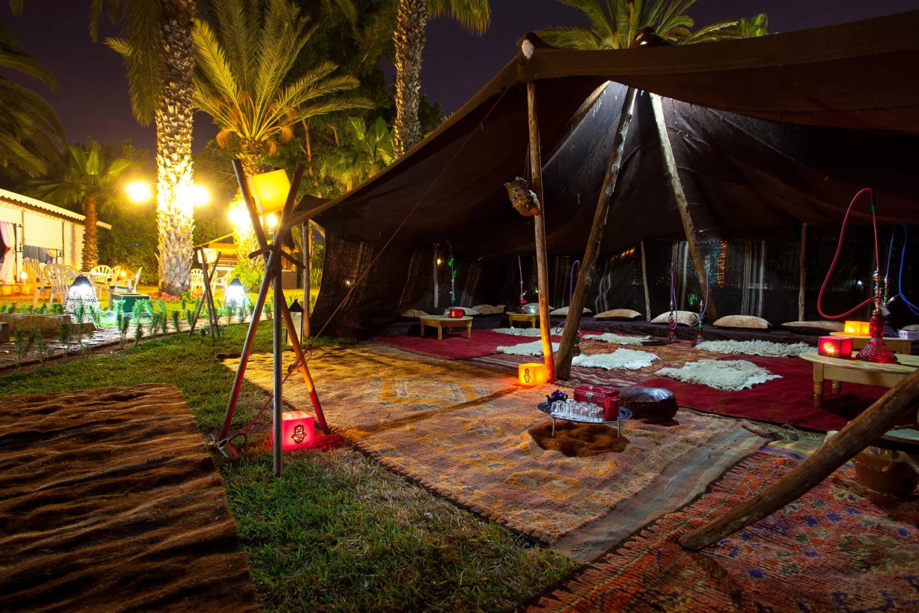 Communal lounge/ TV room in Hotel Argana Agadir