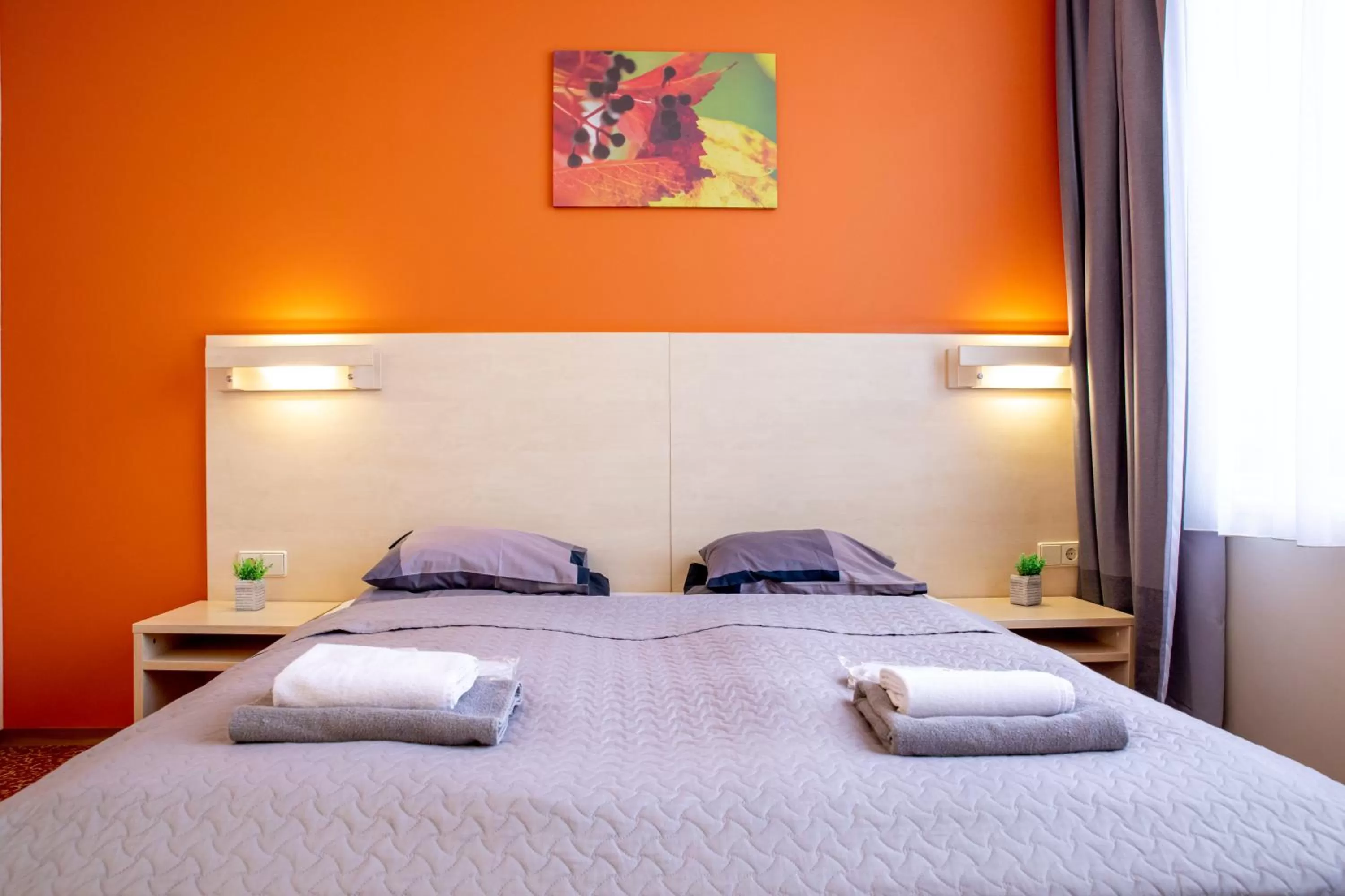 Bedroom, Bed in Rija Bauska Hotel