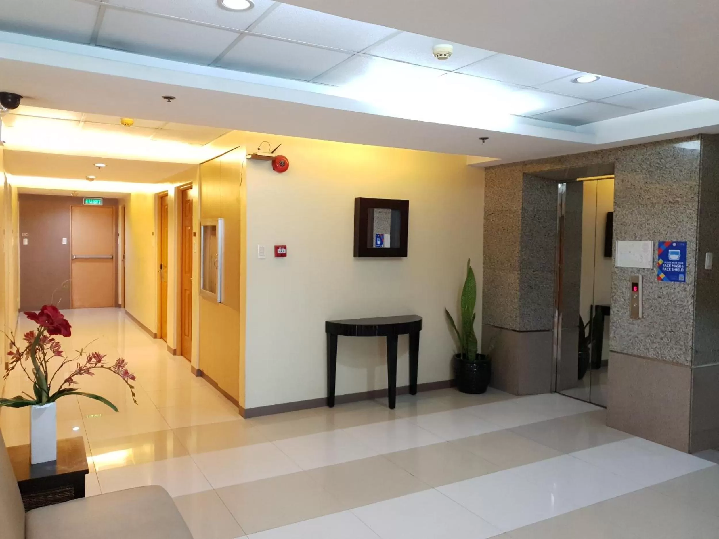 elevator in Festive Hotel Makati