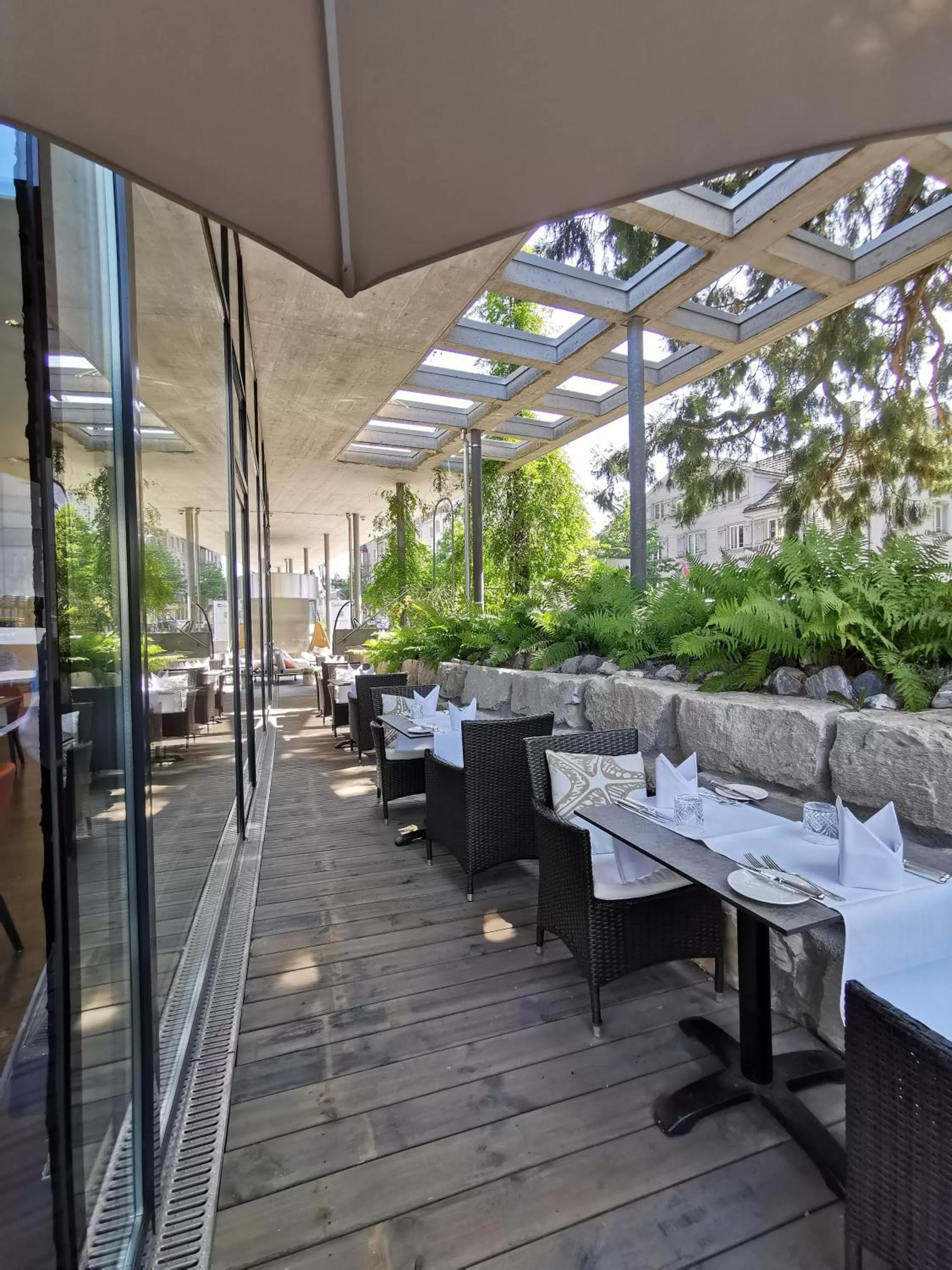 Patio in Radisson Blu Hotel, St. Gallen