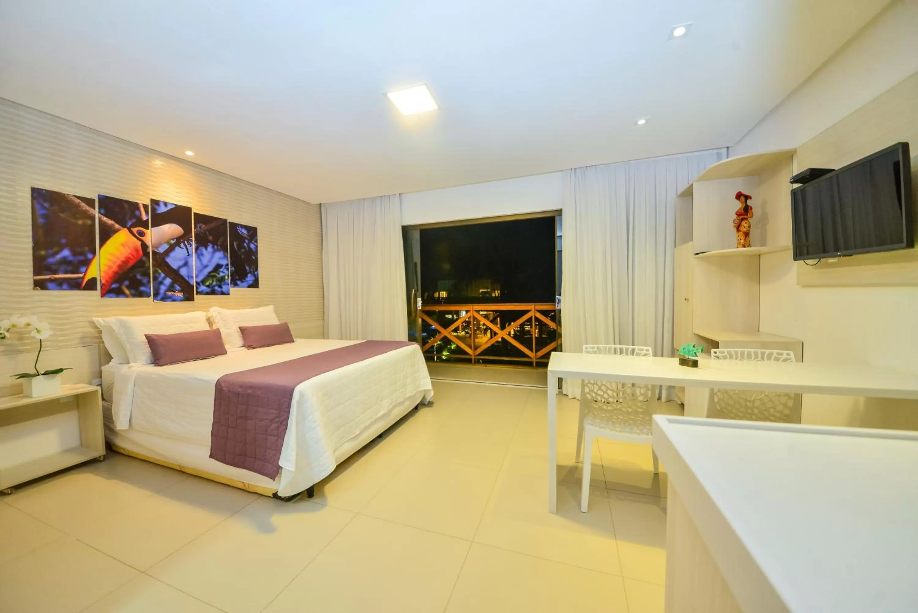 Bed in Pousada Sol e Mar