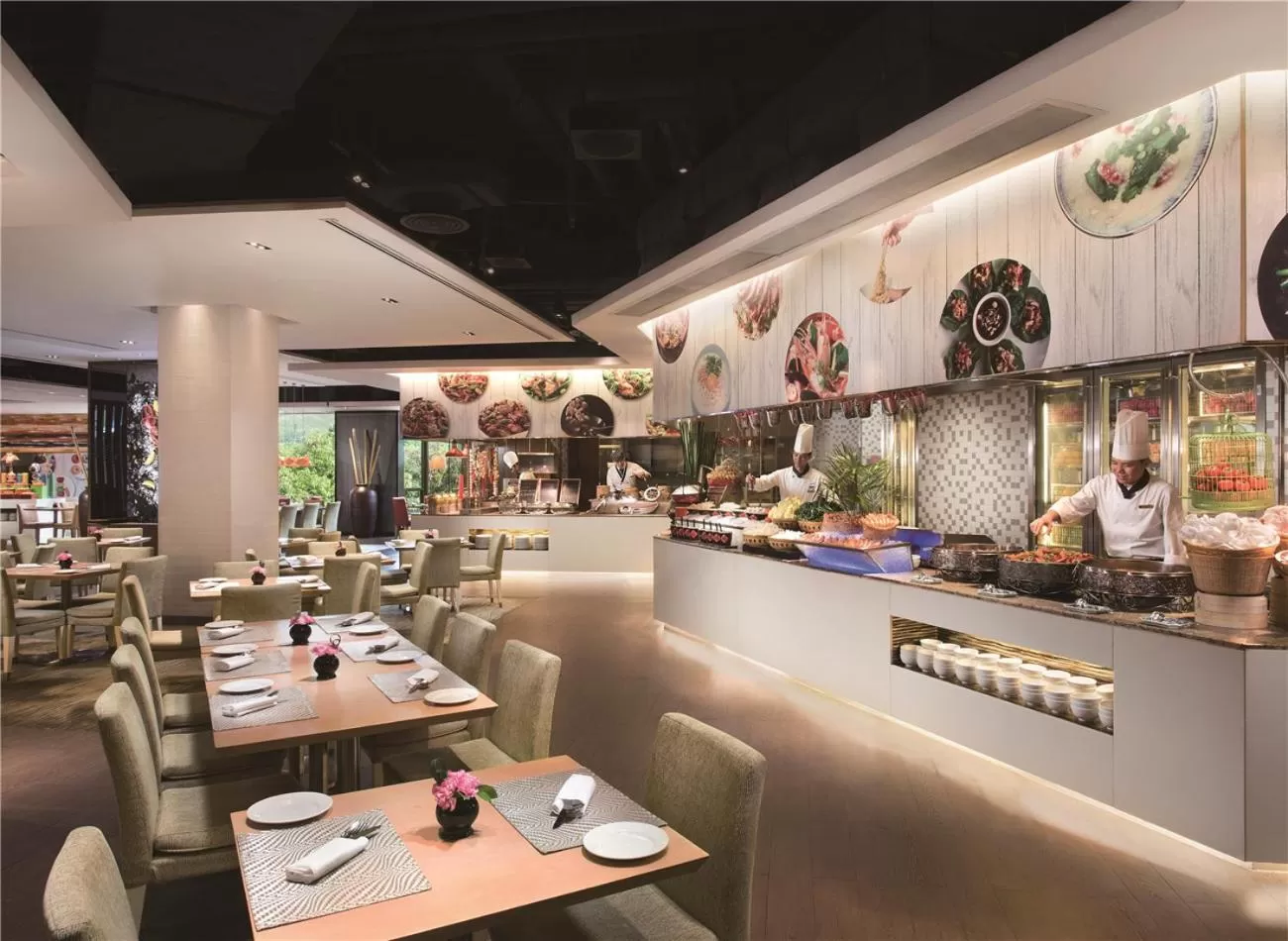 Restaurant/places to eat in Shangri-La Shenzhen - Nearby Luohu Border, Outdoor Swimming Pool