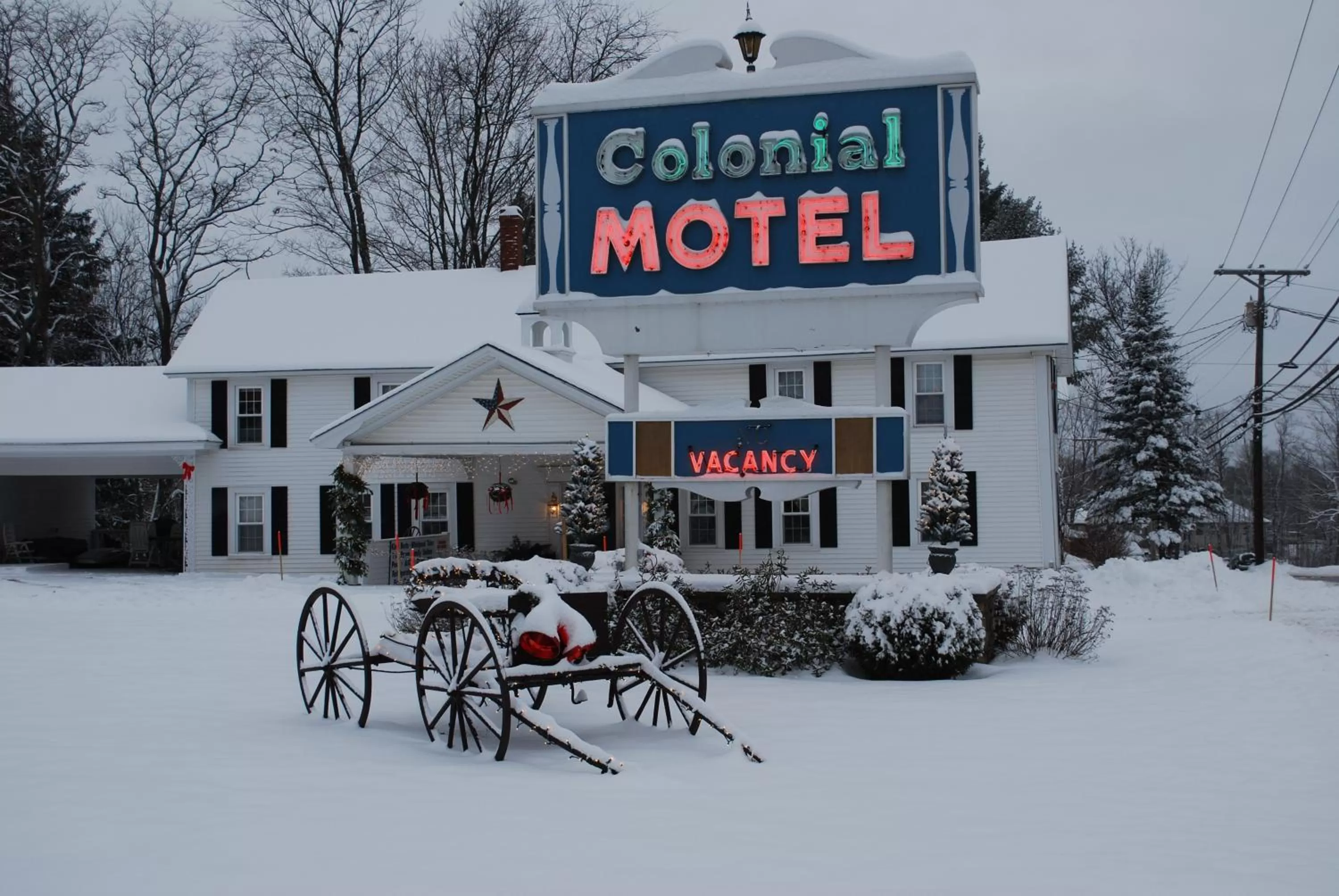 Winter in Colonial Motel