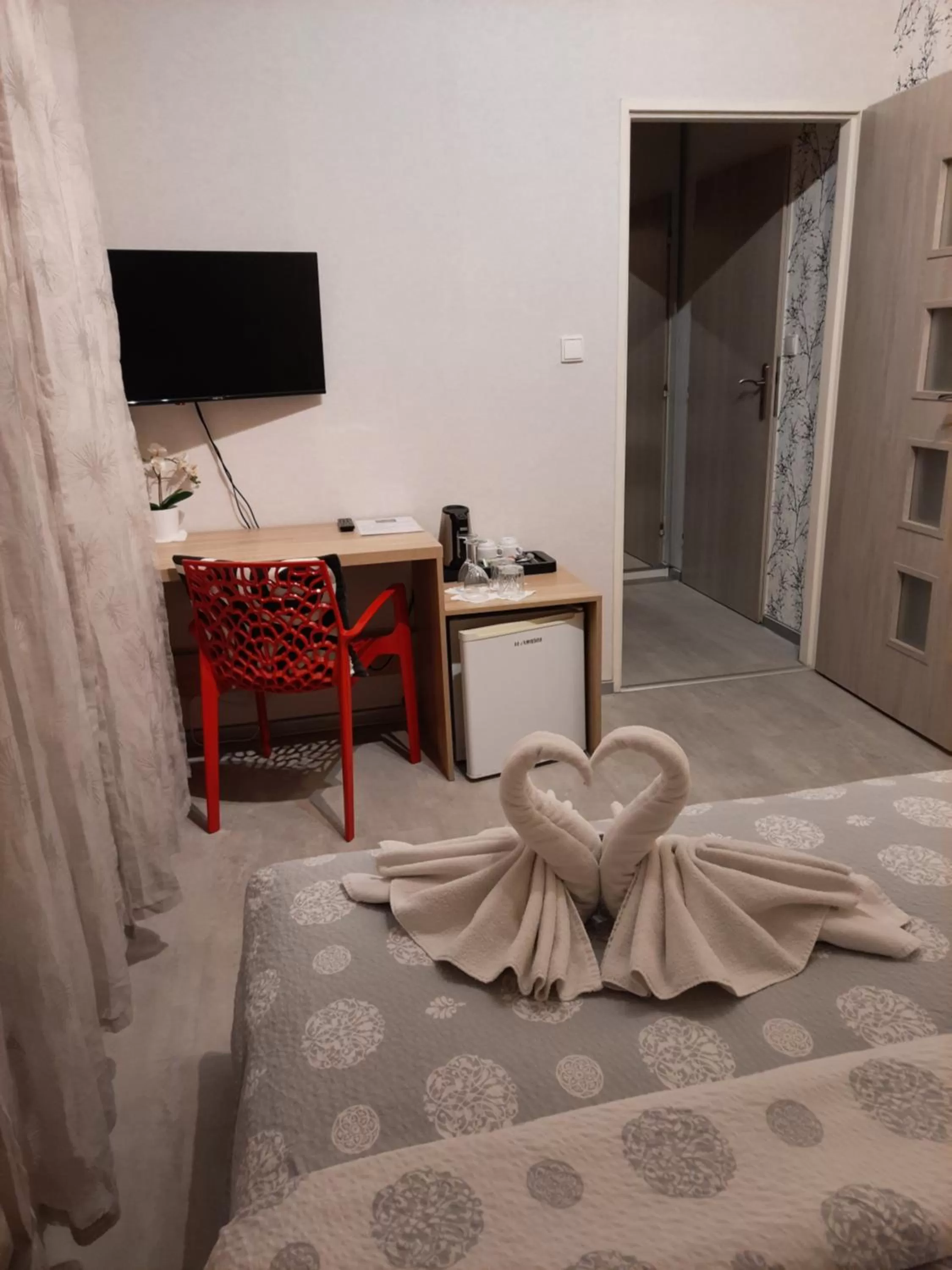 Bed in Hotel Boršičanka