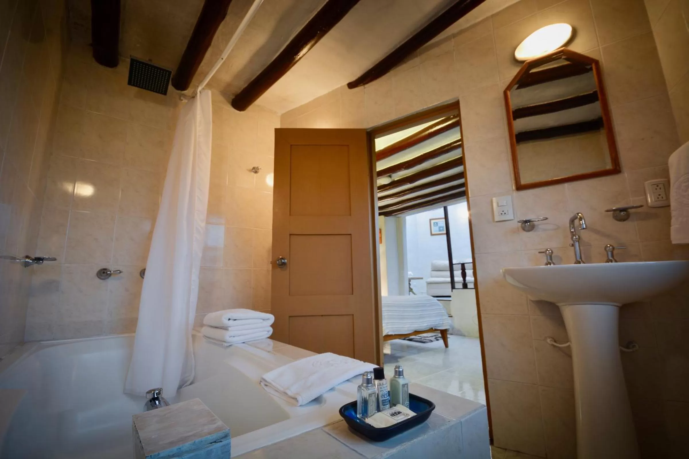 Bathroom in Posada Cafe La Huerta