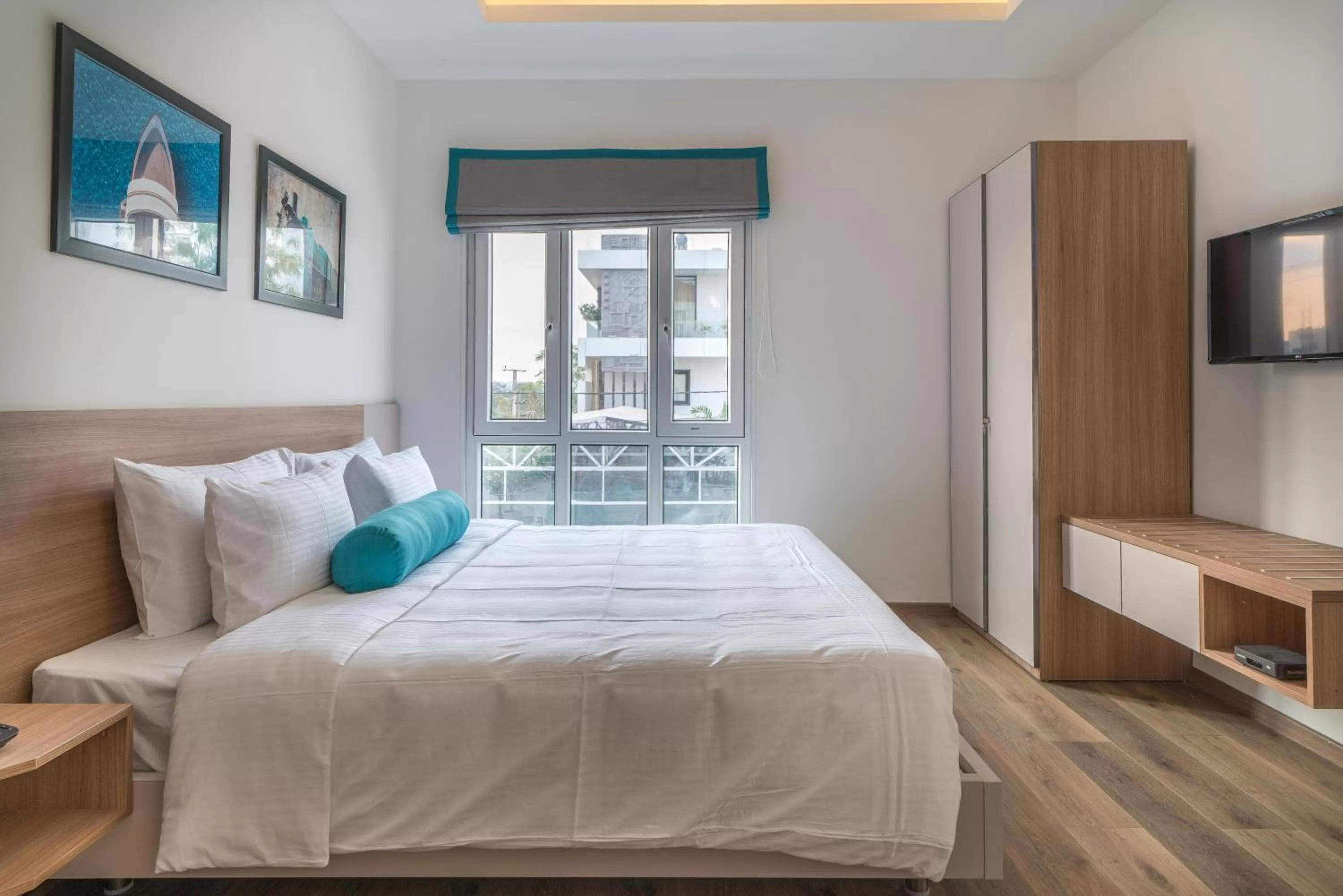 Bedroom, Bed in SKYLA Studios & Suites - Jubilee Hills