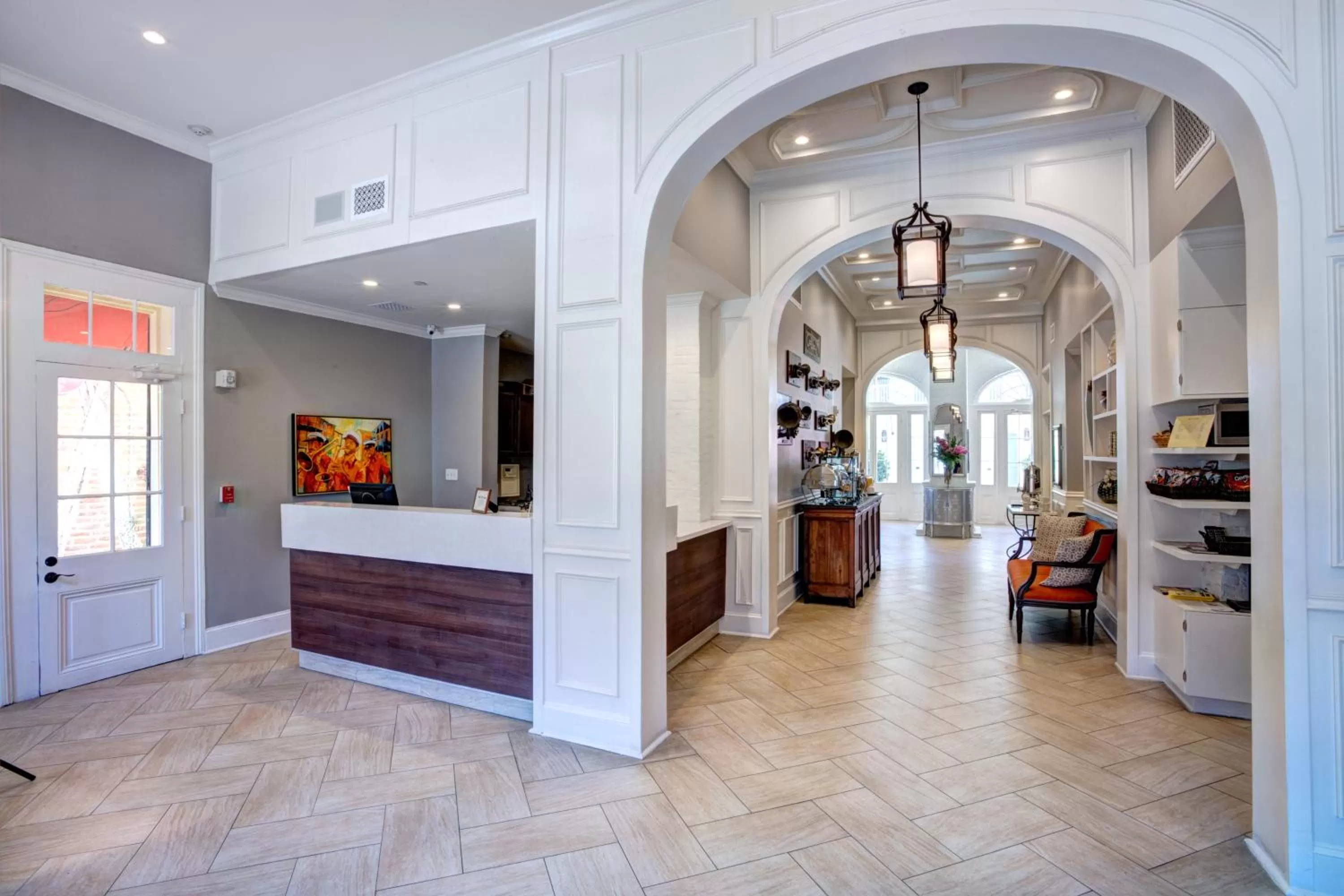 Lobby or reception in Hotel St. Pierre French Quarter
