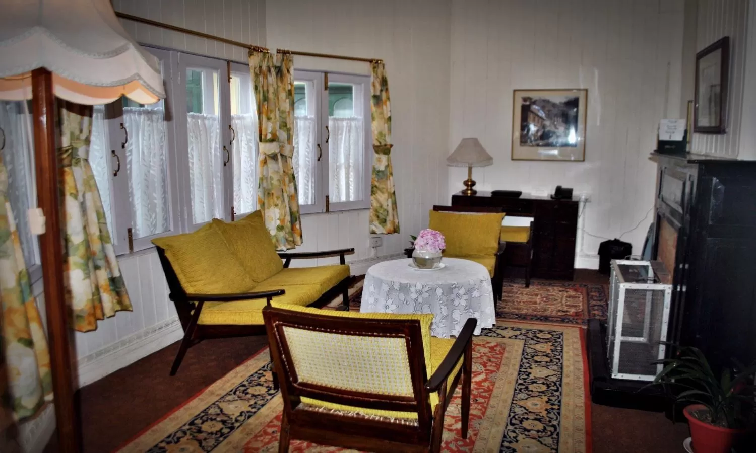 Seating area in Windamere Hotel - A Colonial Heritage