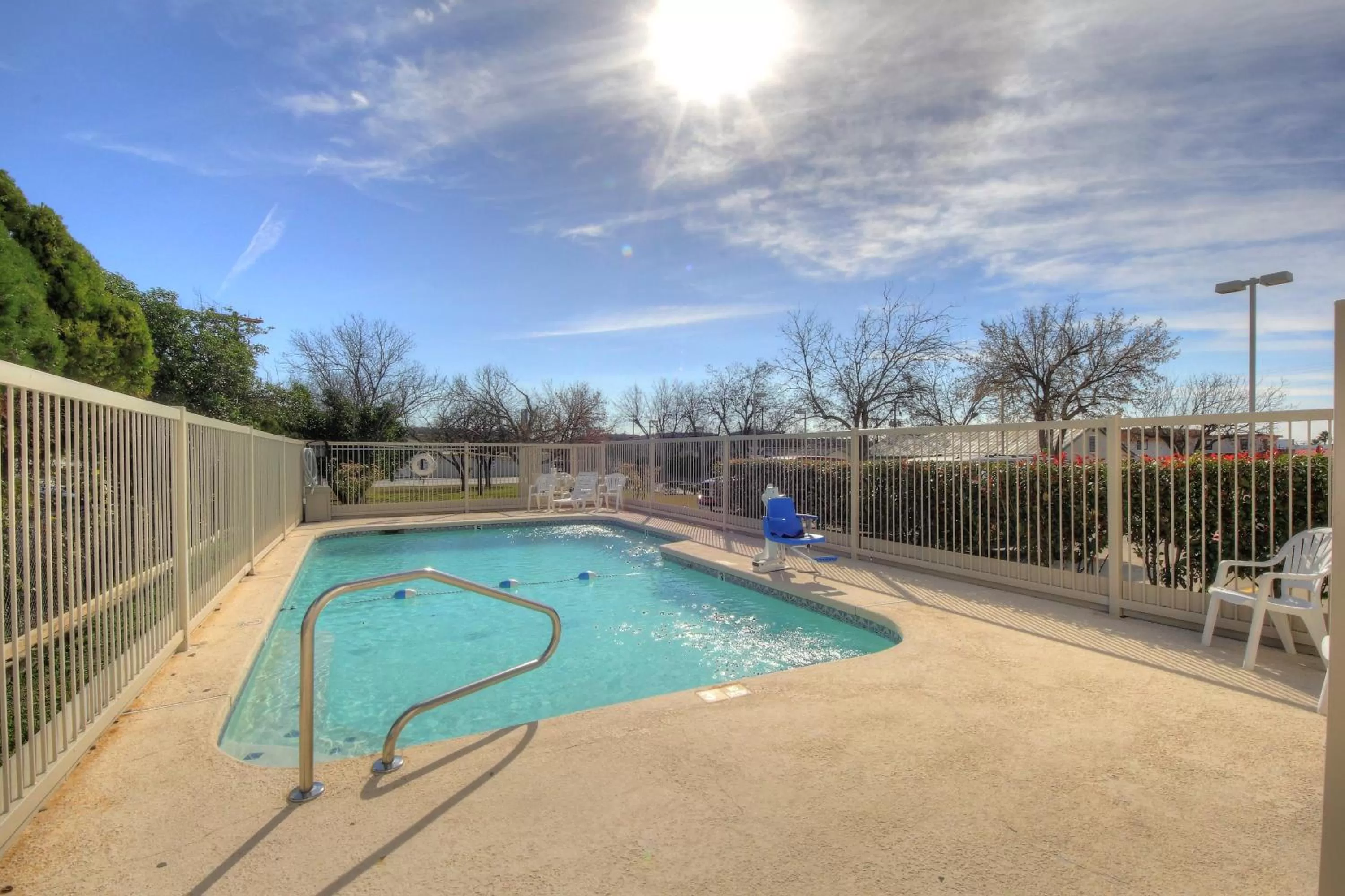 Swimming pool in Motel 6-Kerrville, TX