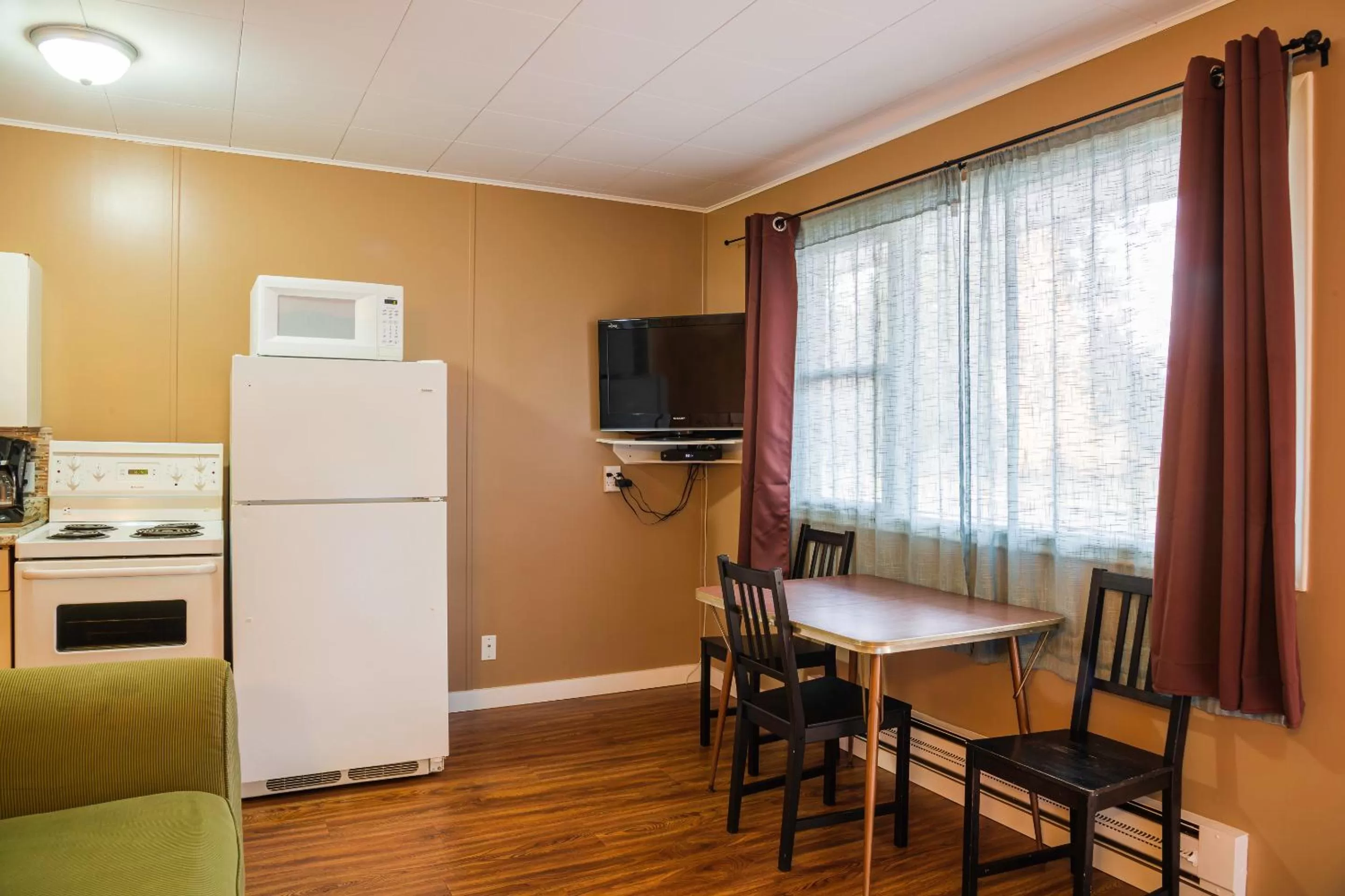 Kitchen or kitchenette in Lakeview Motel