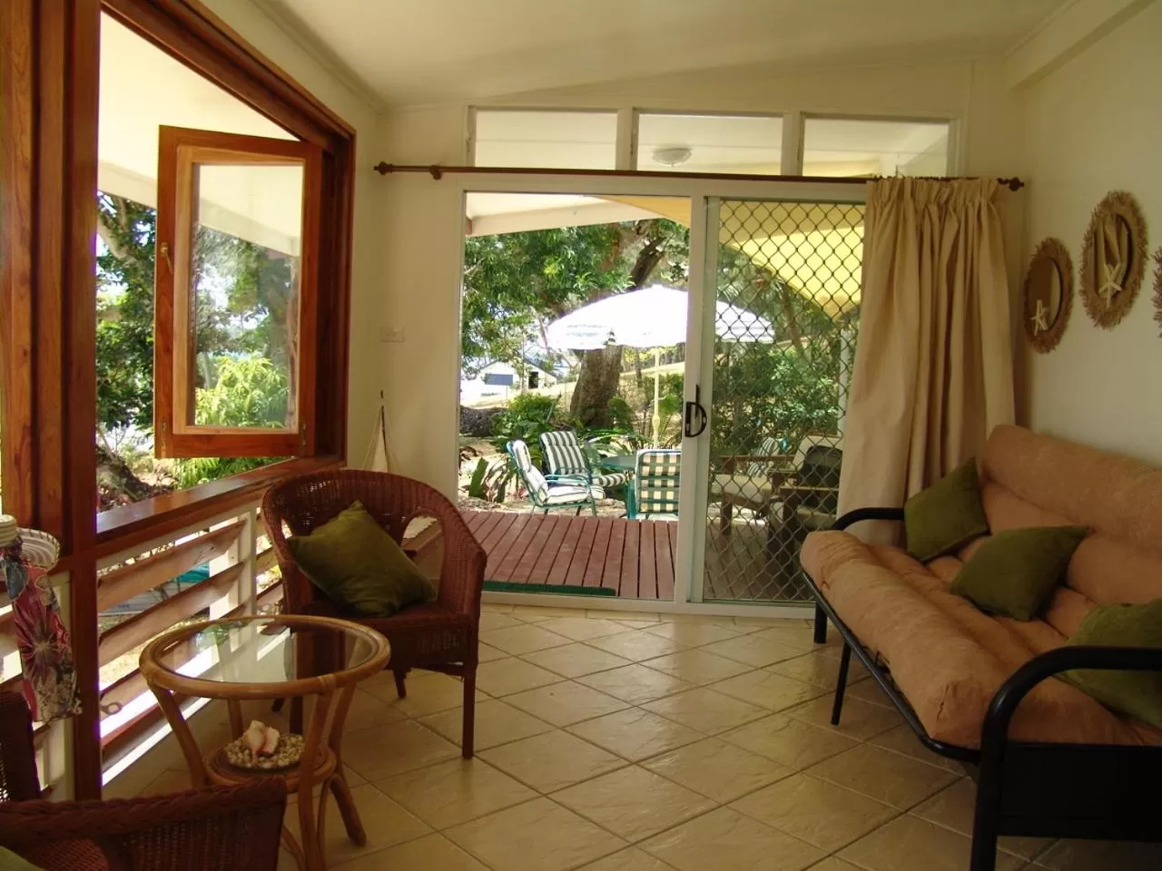 Patio in Seachange Lodge