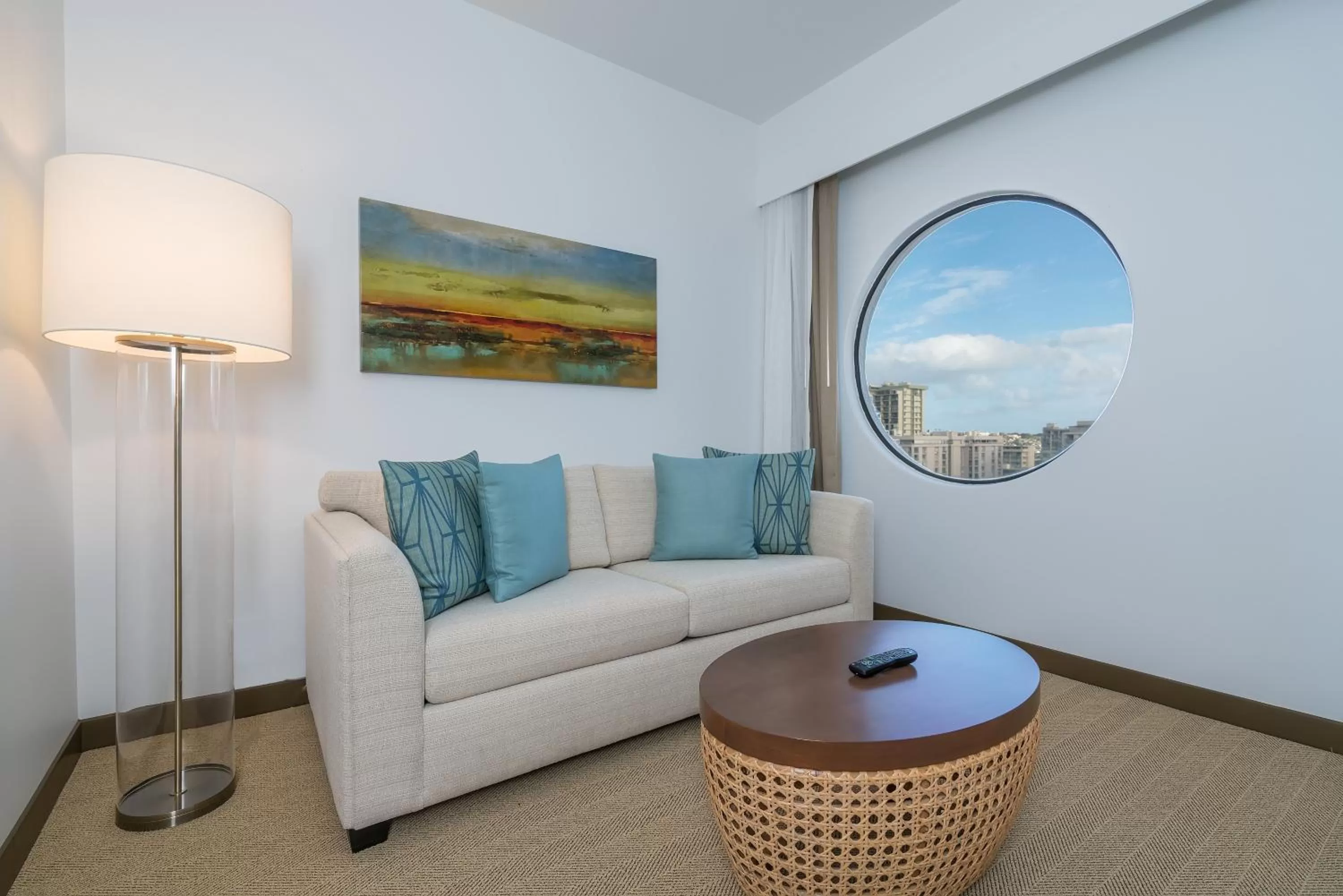 Seating area in Hyatt Centric Waikiki Beach