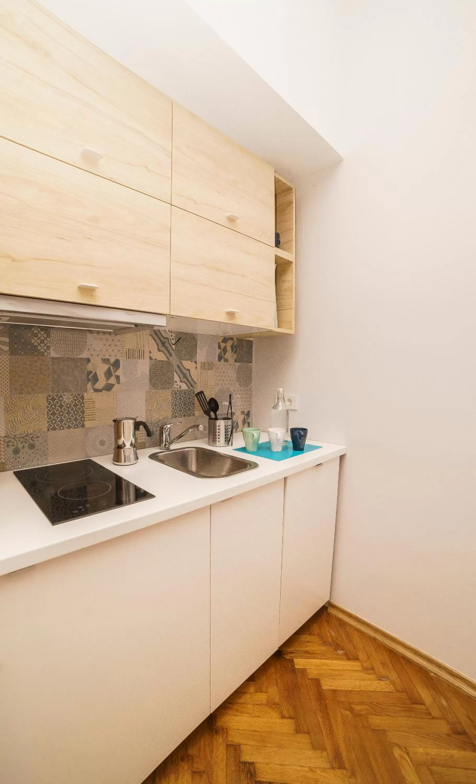 Kitchen or kitchenette in Doma Zagreb Aparthotel