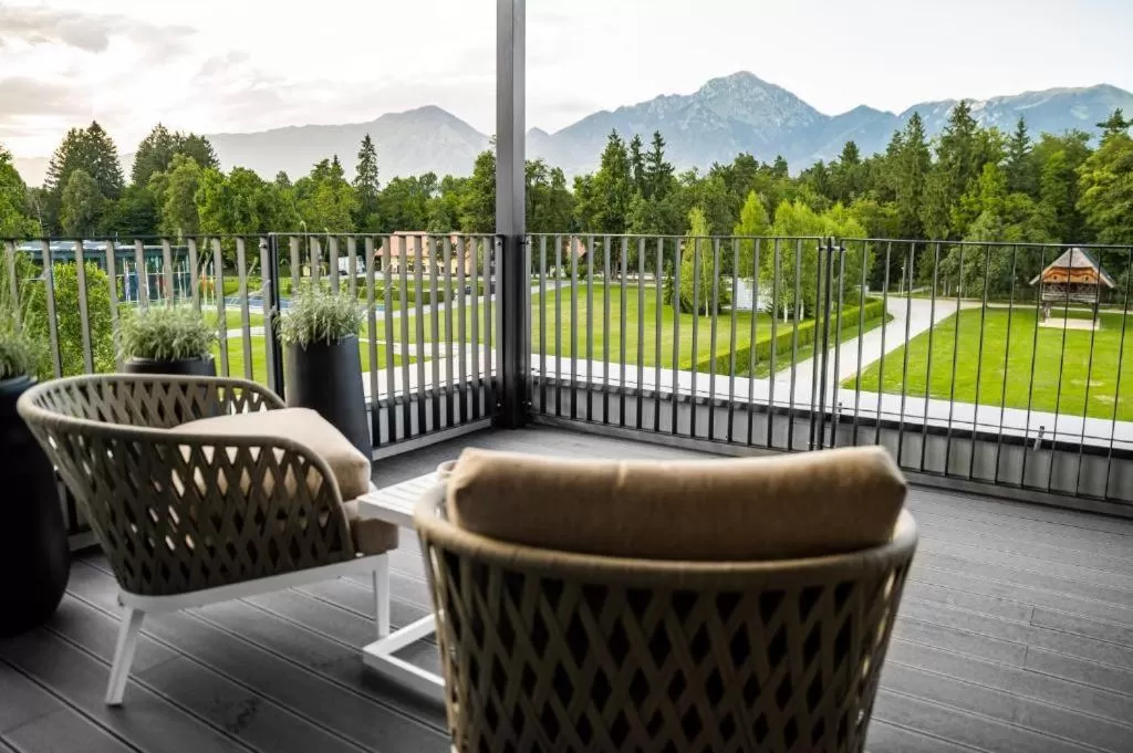 Balcony/Terrace in Elegans Hotel Brdo