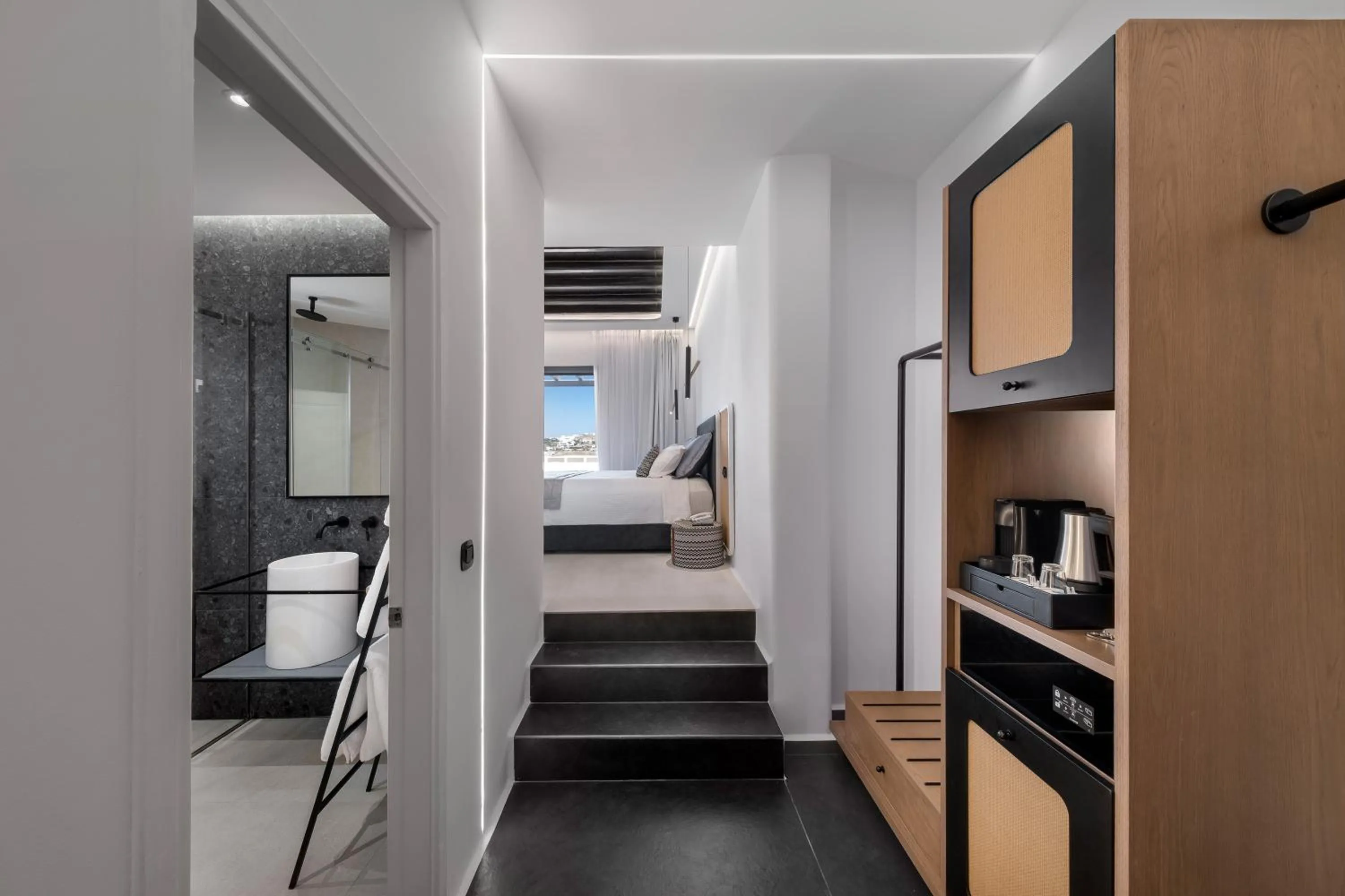 Bed in Deliades Hotel