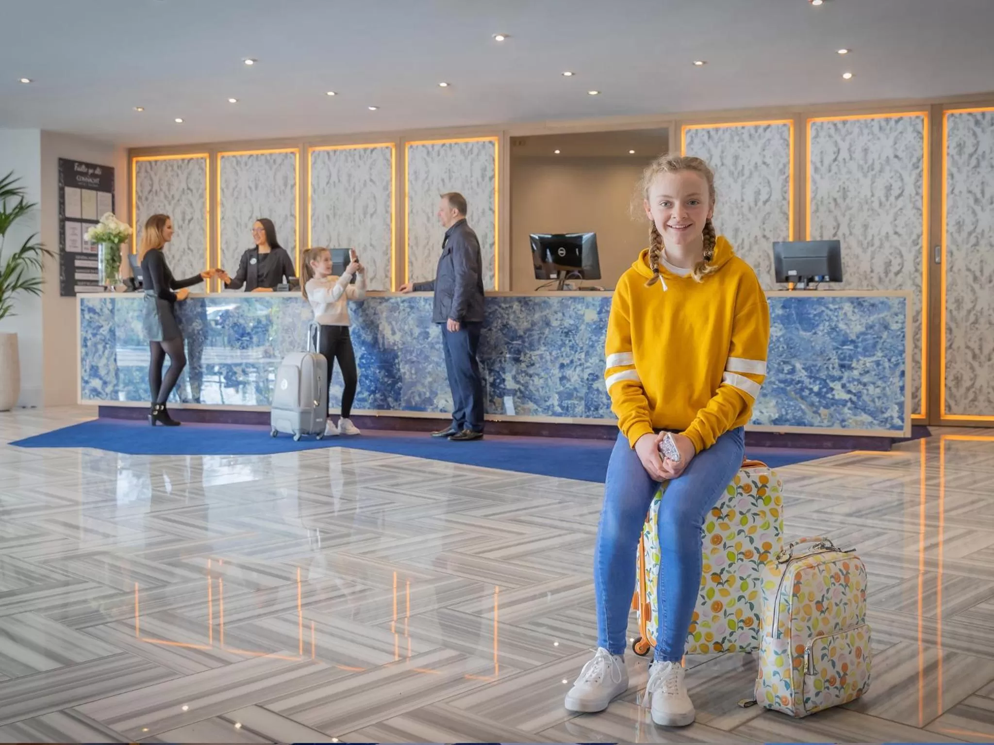 Lobby or reception in The Connacht Hotel