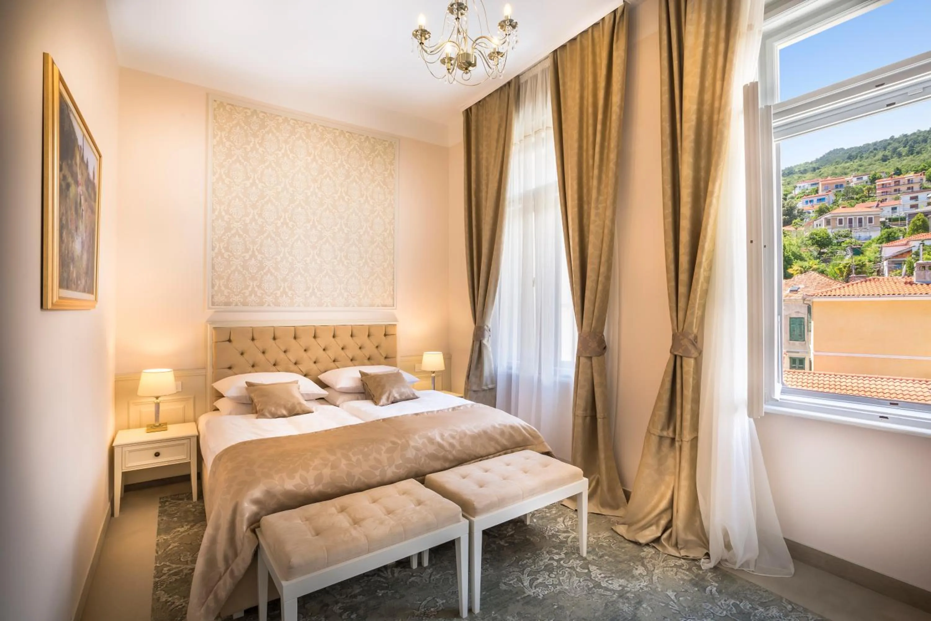 Bedroom, Bed in Hotel Bellevue - by Liburnia Hotels & Villas
