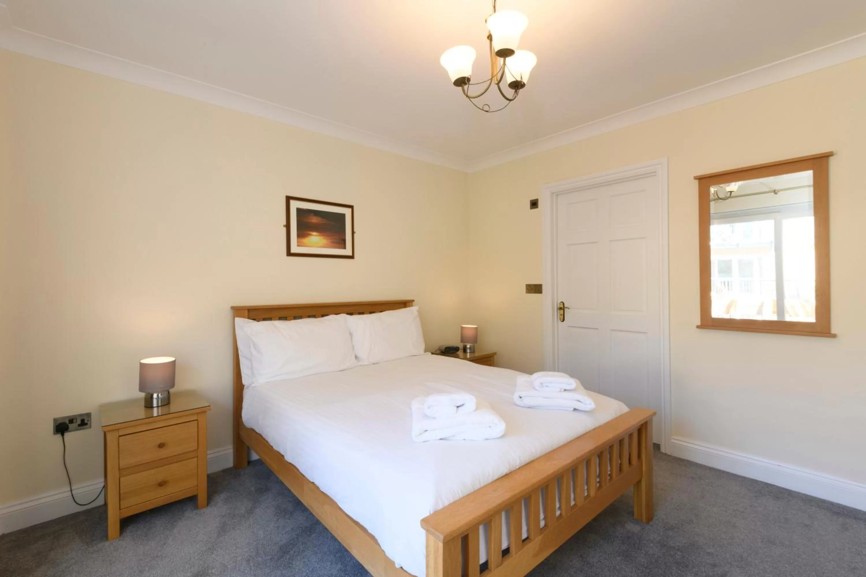 Bed in Porth Veor Manor Villas & Apartments