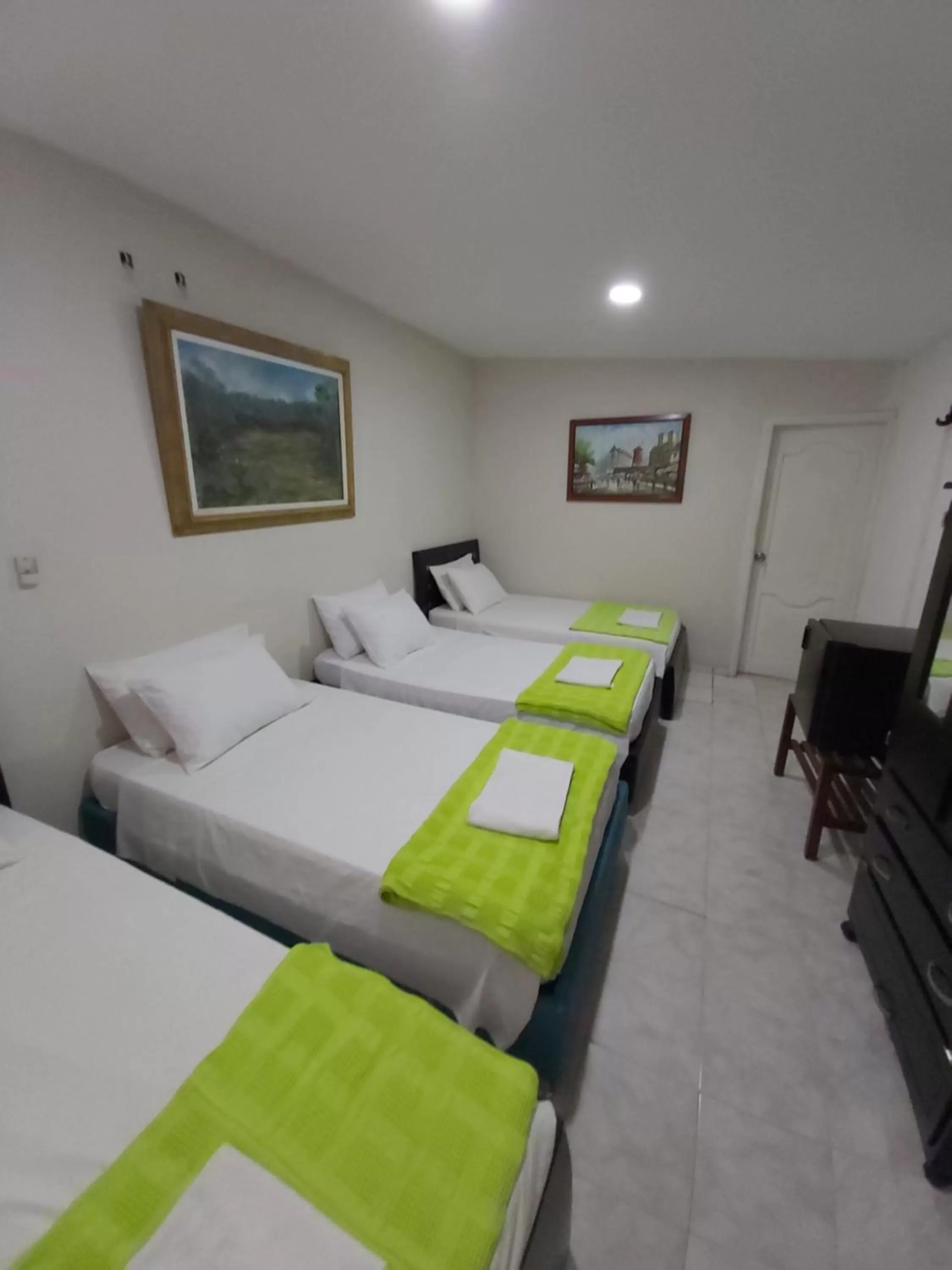 Bed in Eco-Hotel Villa Elina