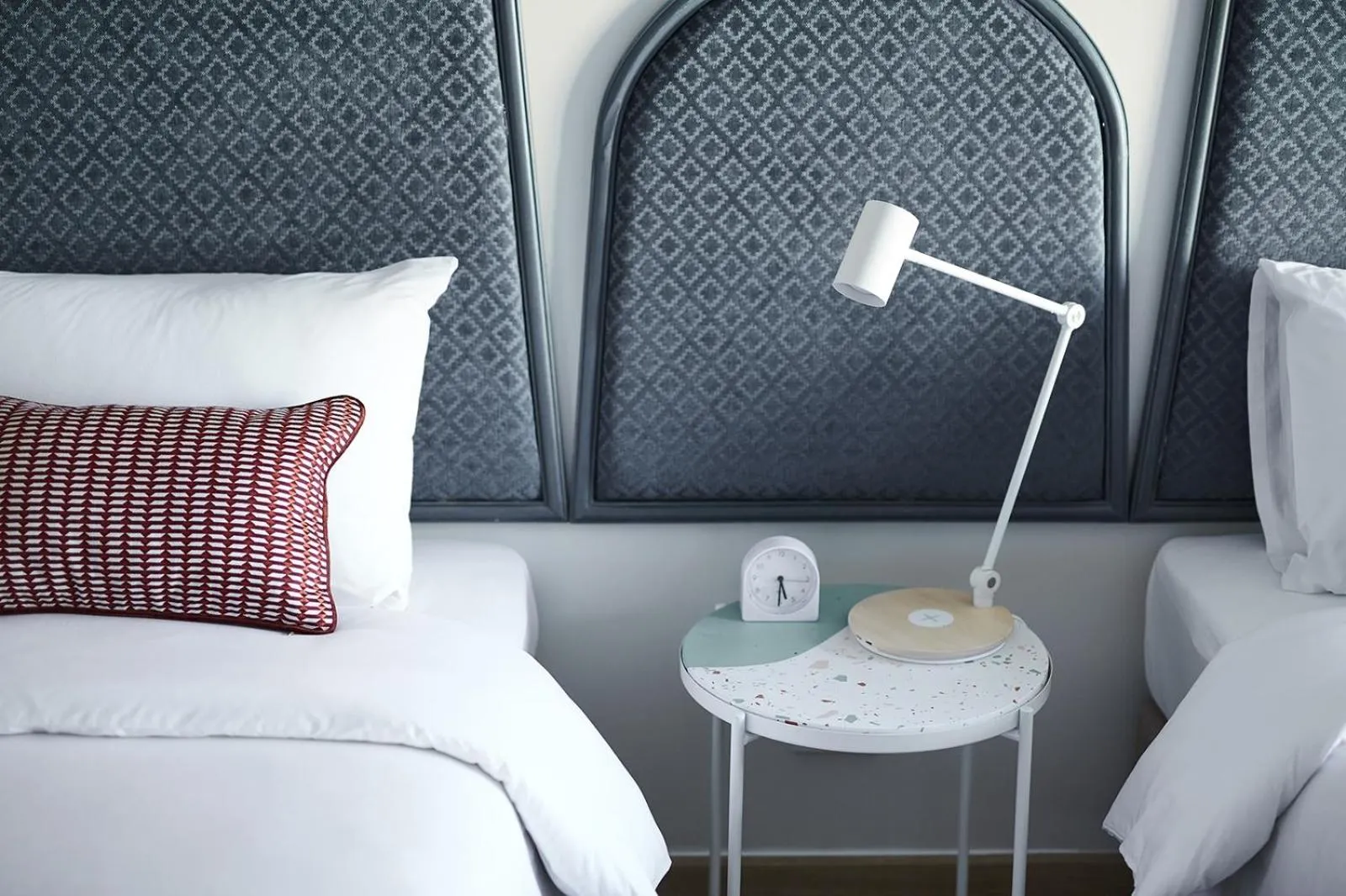 Bed in 56 Surawong Hotel Bangkok