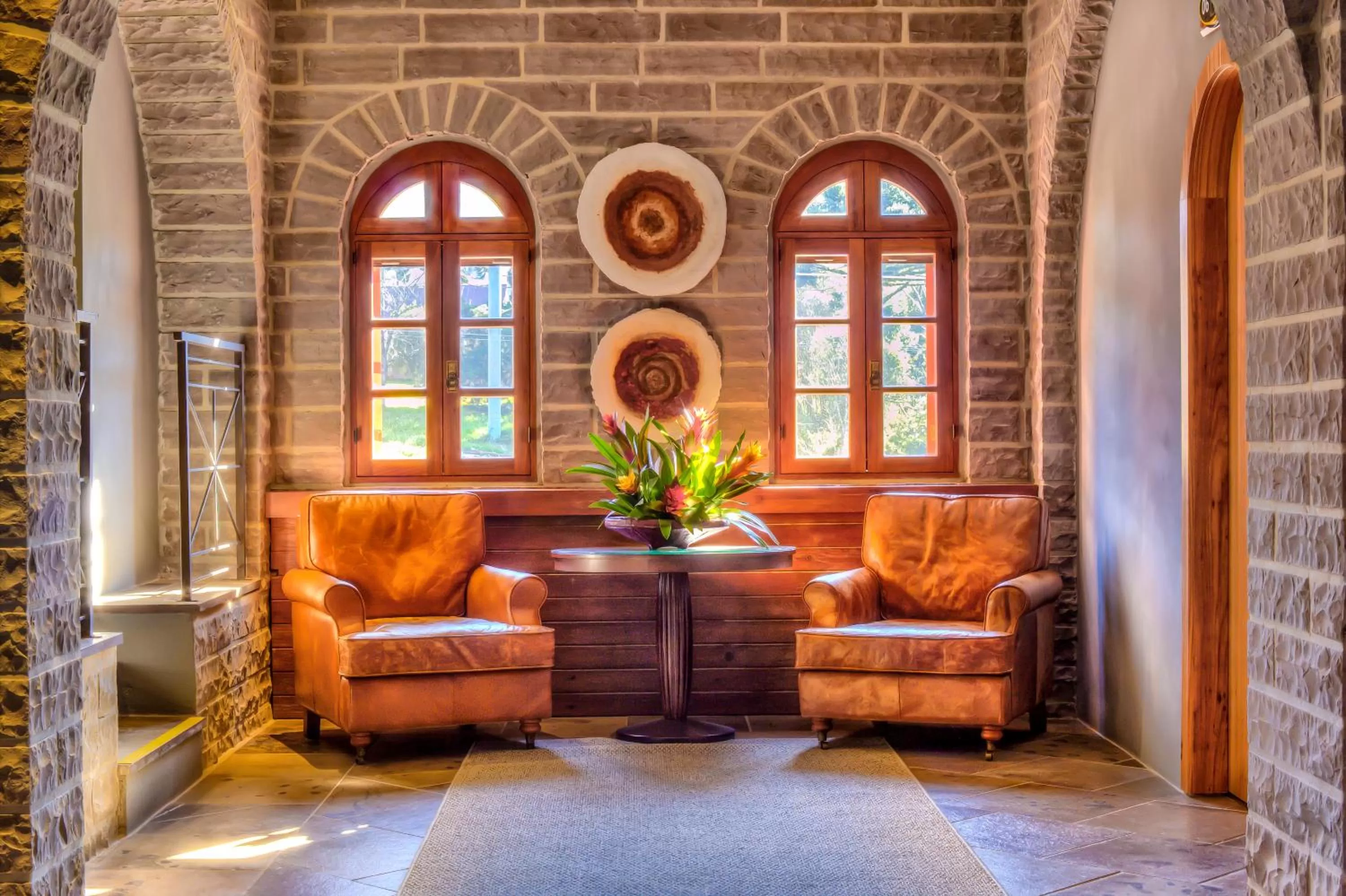 Seating area in Pousada Castello Benvenutti