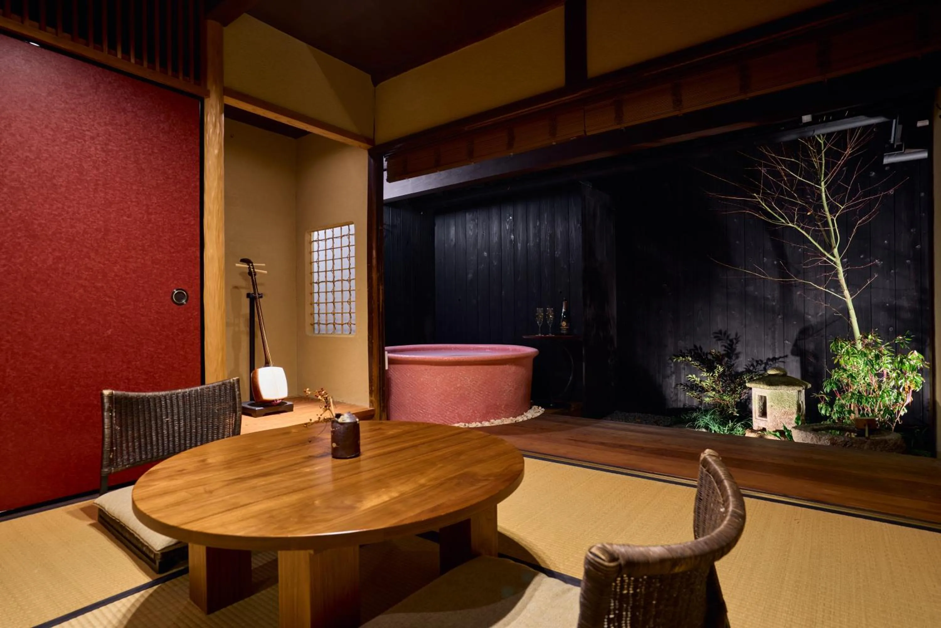 < Sangen > Japanese Style Double-Story House with Private Open-Air Bath & Garden in Kyoto Machiya Fukune