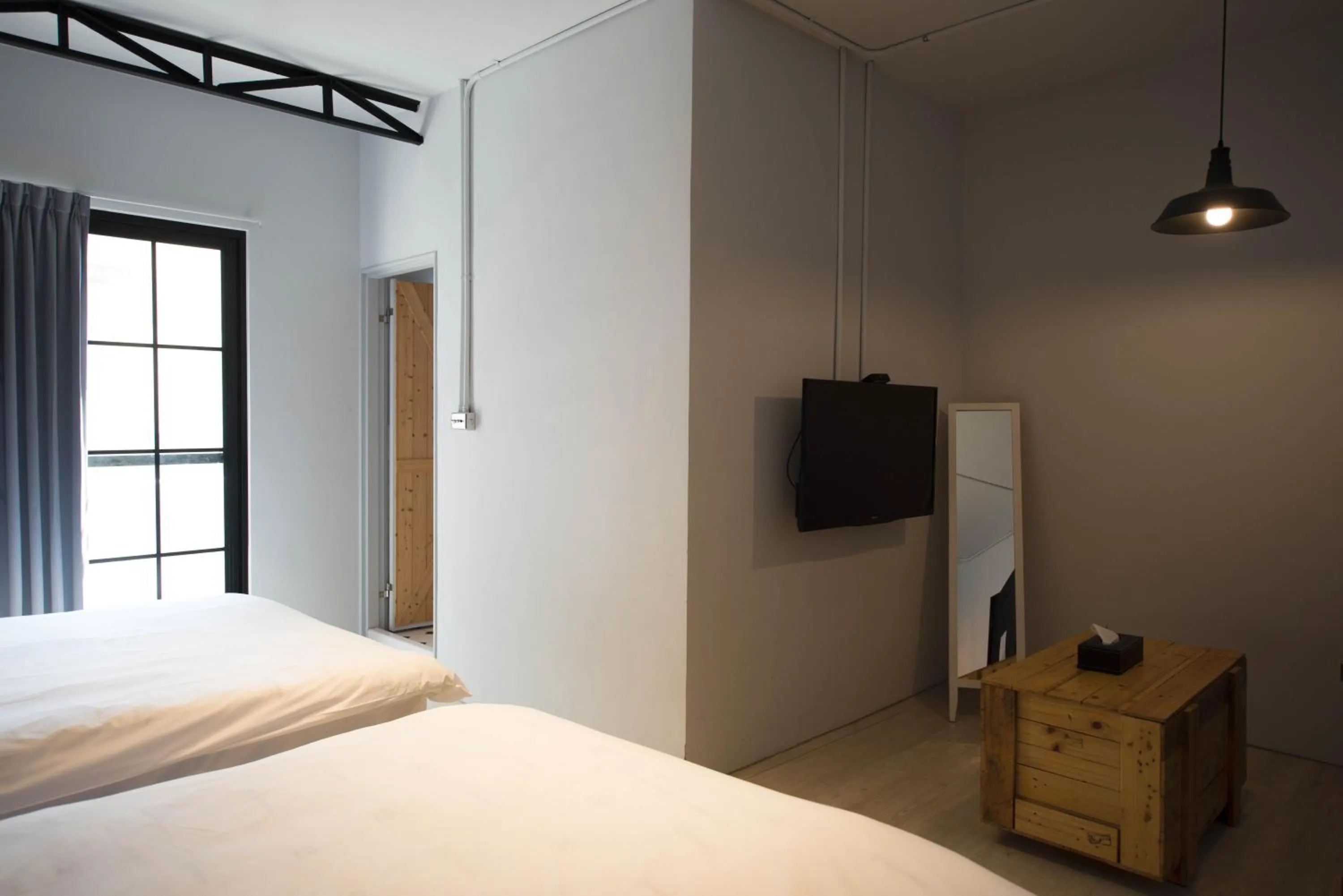 Bed in 被愛咖啡小旅館 Birdeye Garden