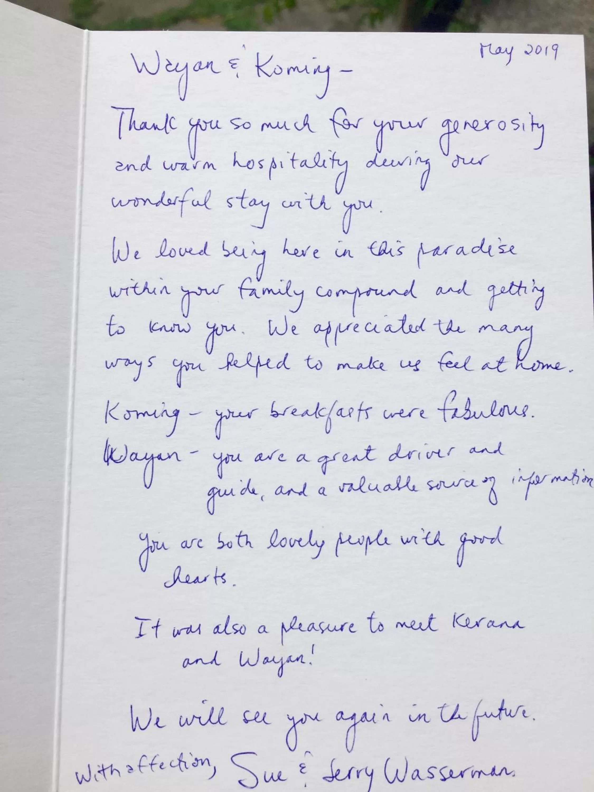 Certificate/Award in The Hidden Bali Inn