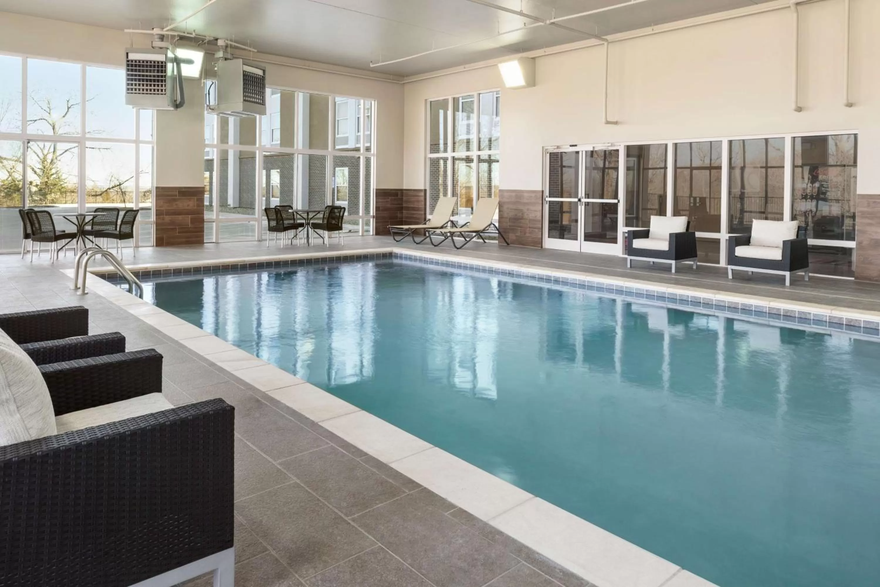 Pool view in Hampton Inn Lawrence