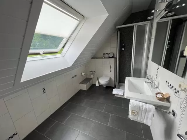 Bathroom in Hotel Rehkitz