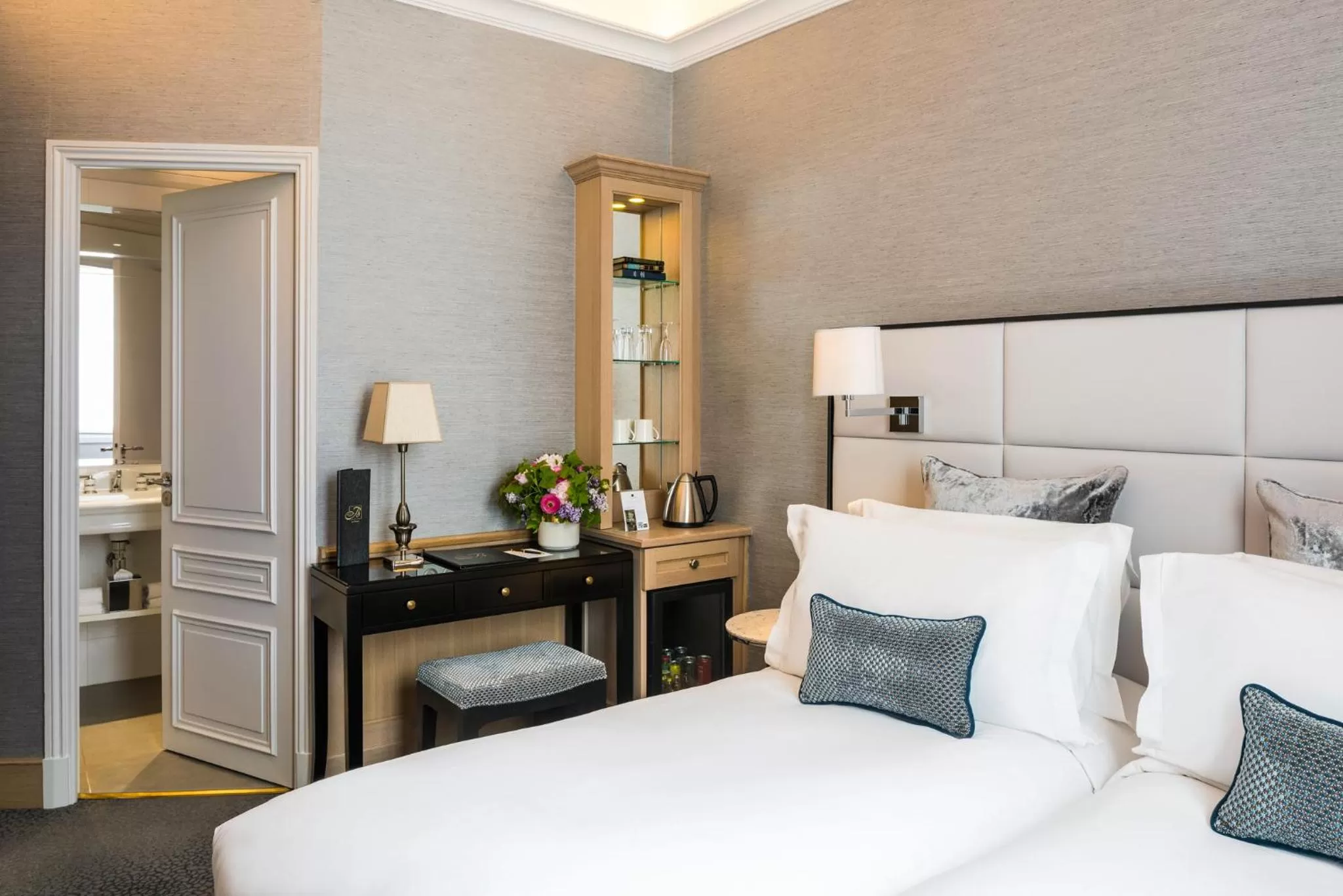 Bed in Sofitel Paris Baltimore Tour Eiffel