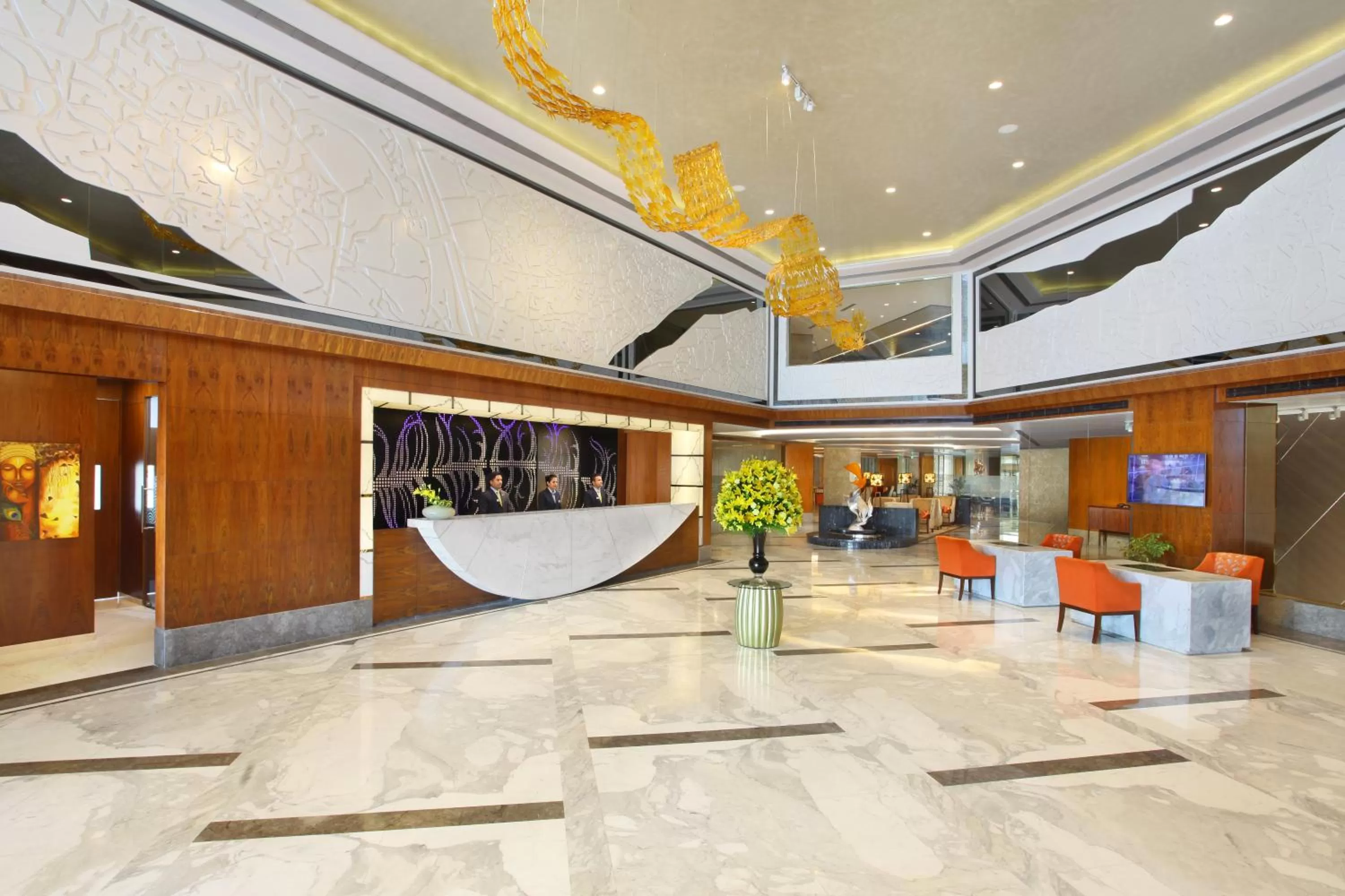 Lobby or reception in Radisson Blu Jammu