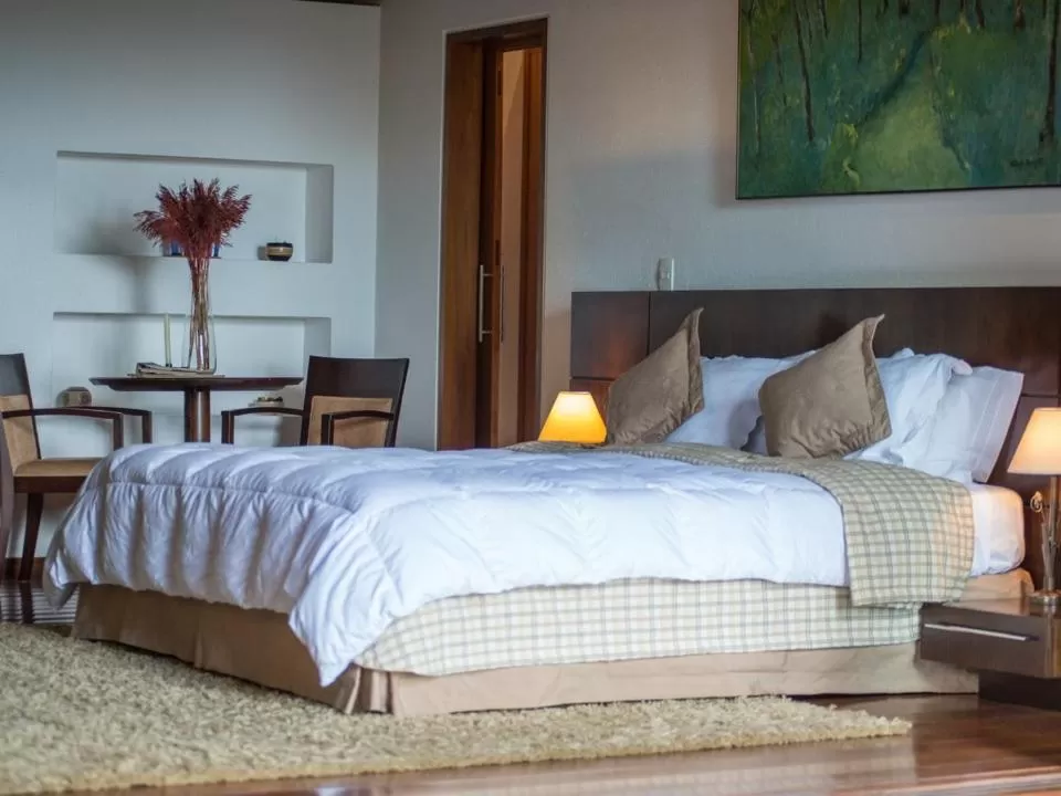 Bed in Kuriuwa Hotel