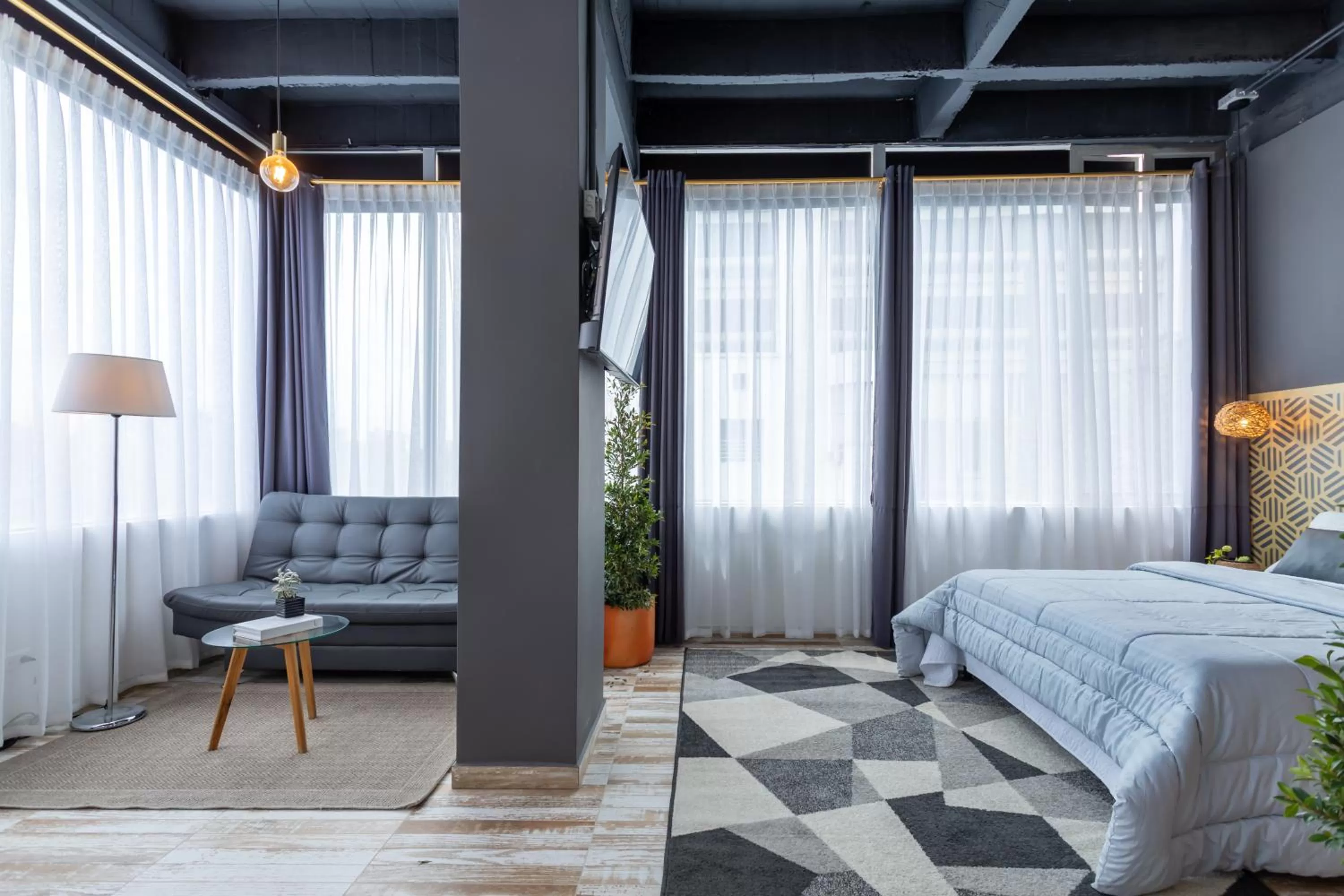 Bed in Hotel Lexum Estadio