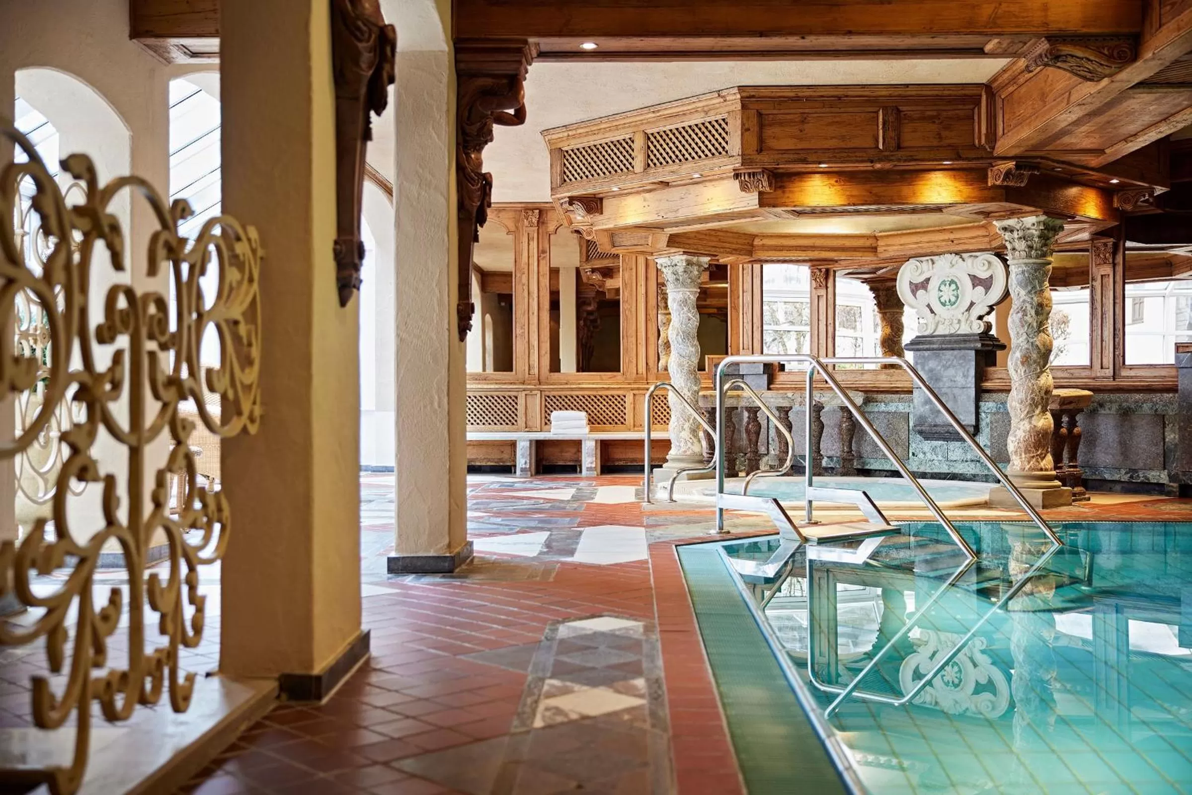 Pool view in Parkhotel Oberstaufen